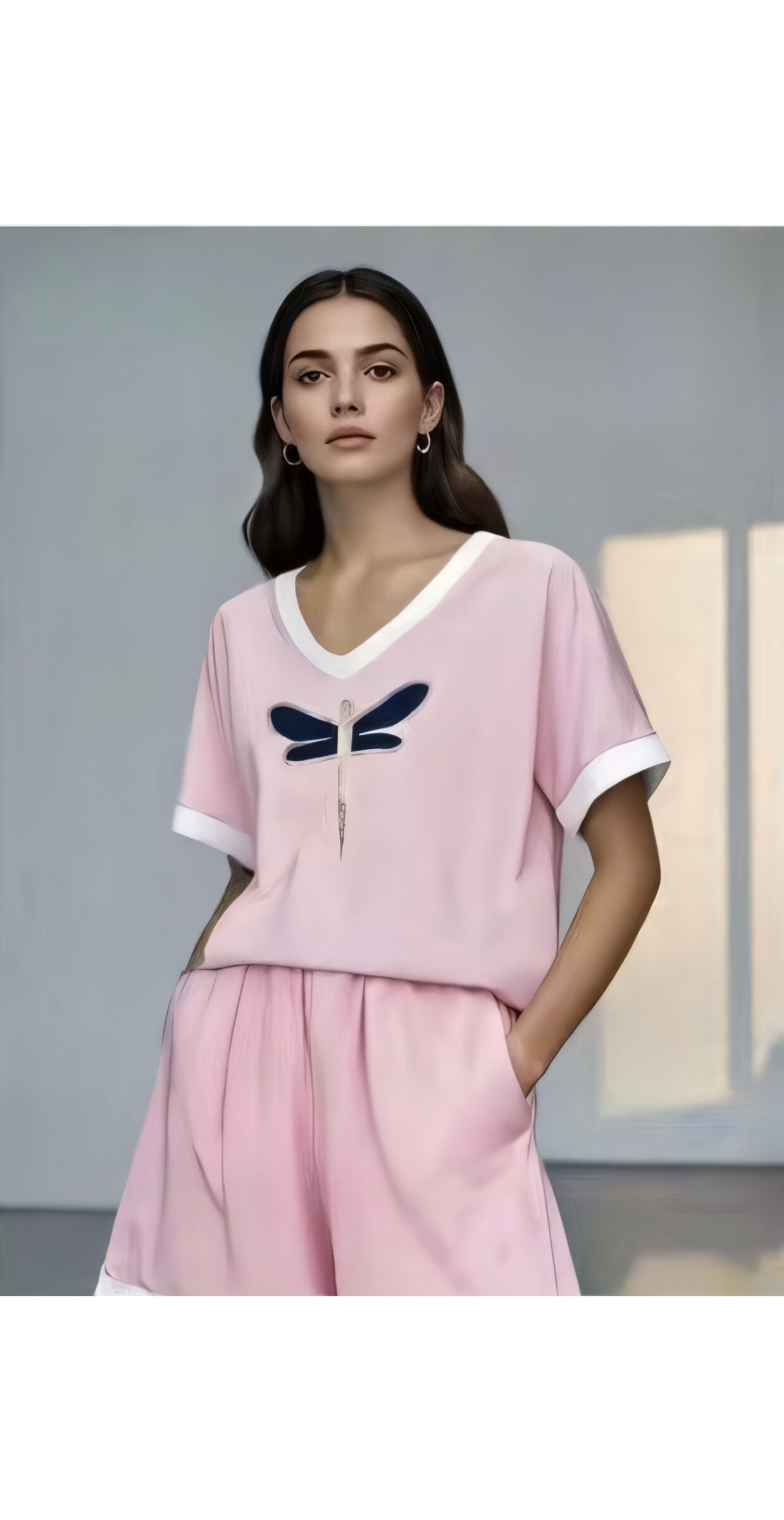 Wholesaler AMARIA - Drawing set T-shirt and shorts