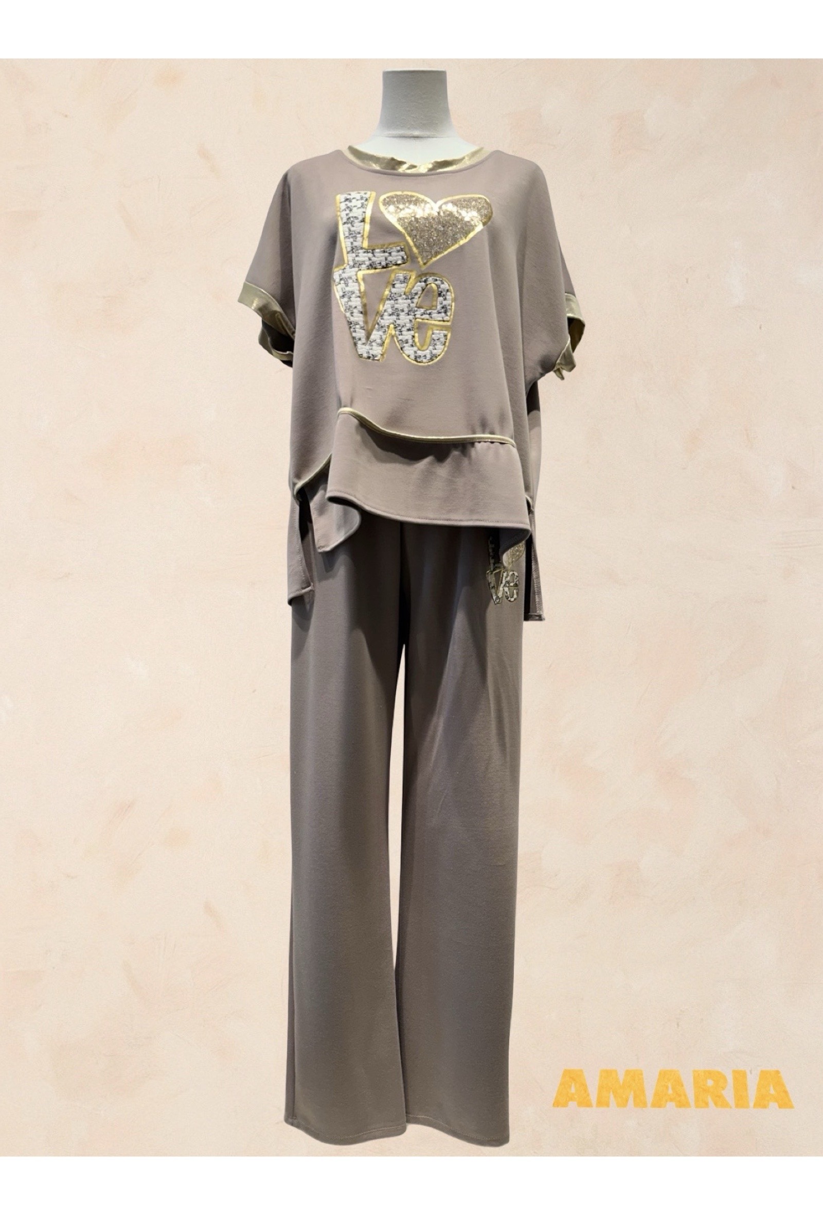Grossiste AMARIA - Ensemble Haut Pantalon Loungewear Chic et Confort - Viscose