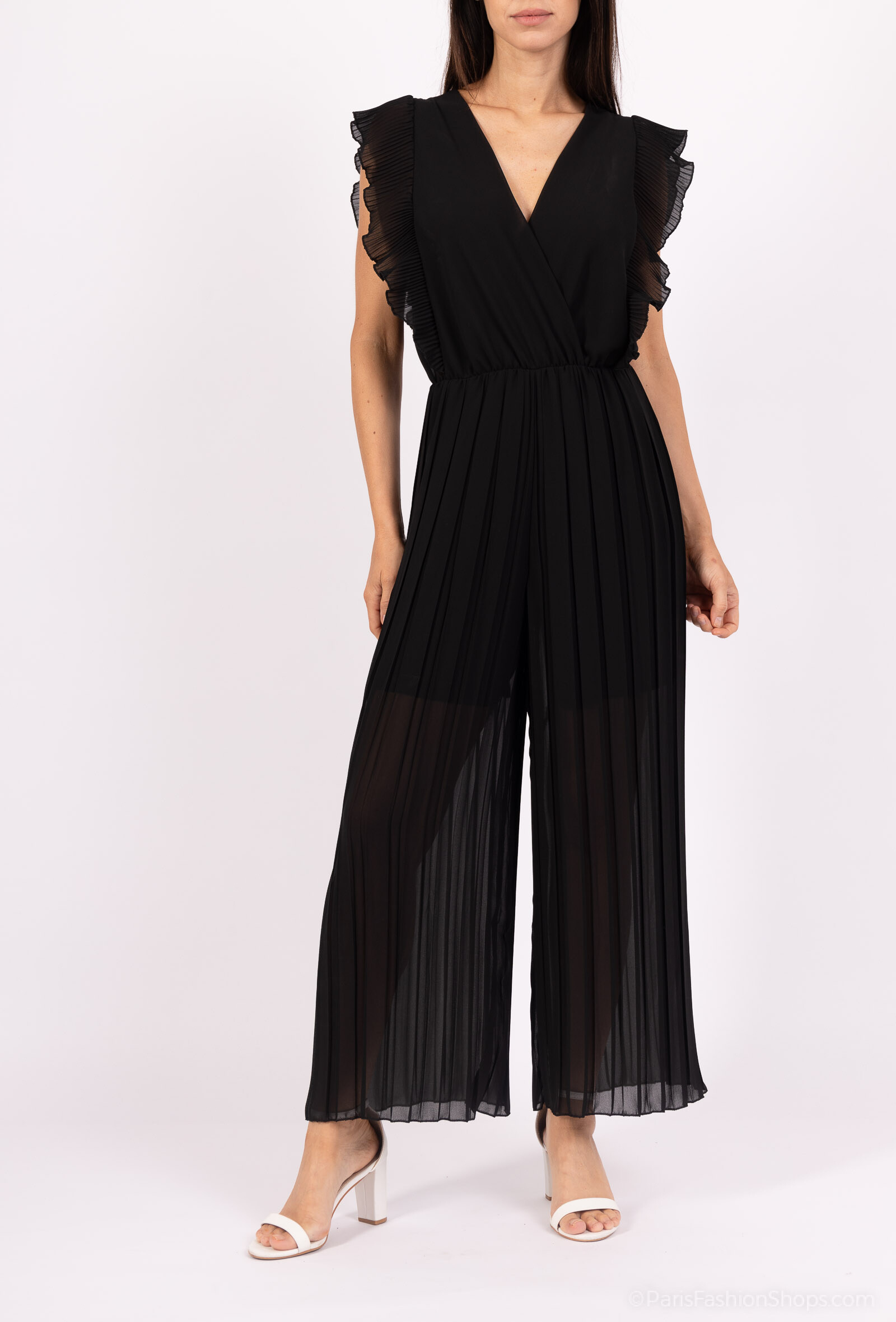 Grossiste AMARIA - Robe combinaison plissée – Élégance aérienne & féminité intemporelle