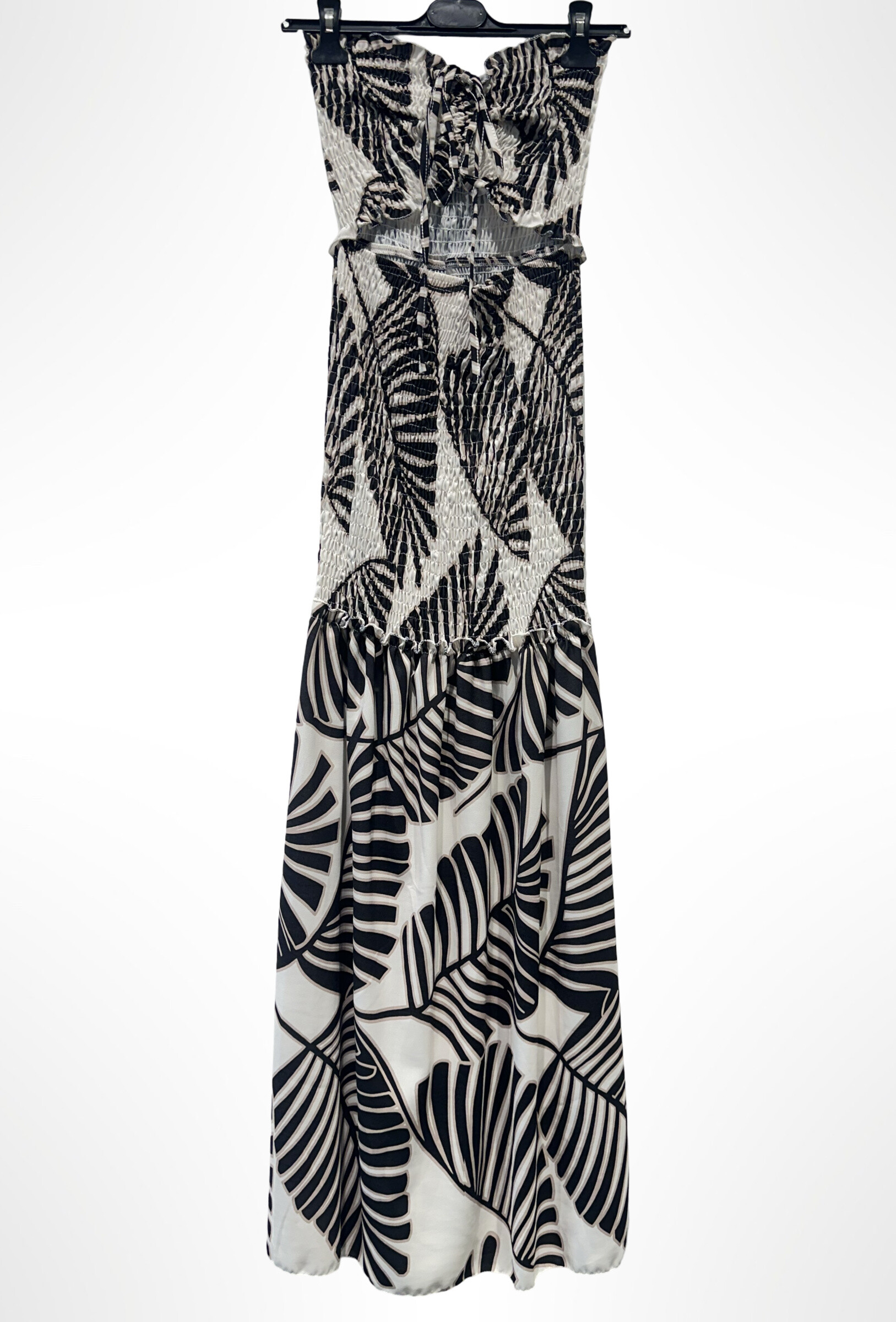 Grossiste AMARIA - Robe Longue Tropicale Smockée