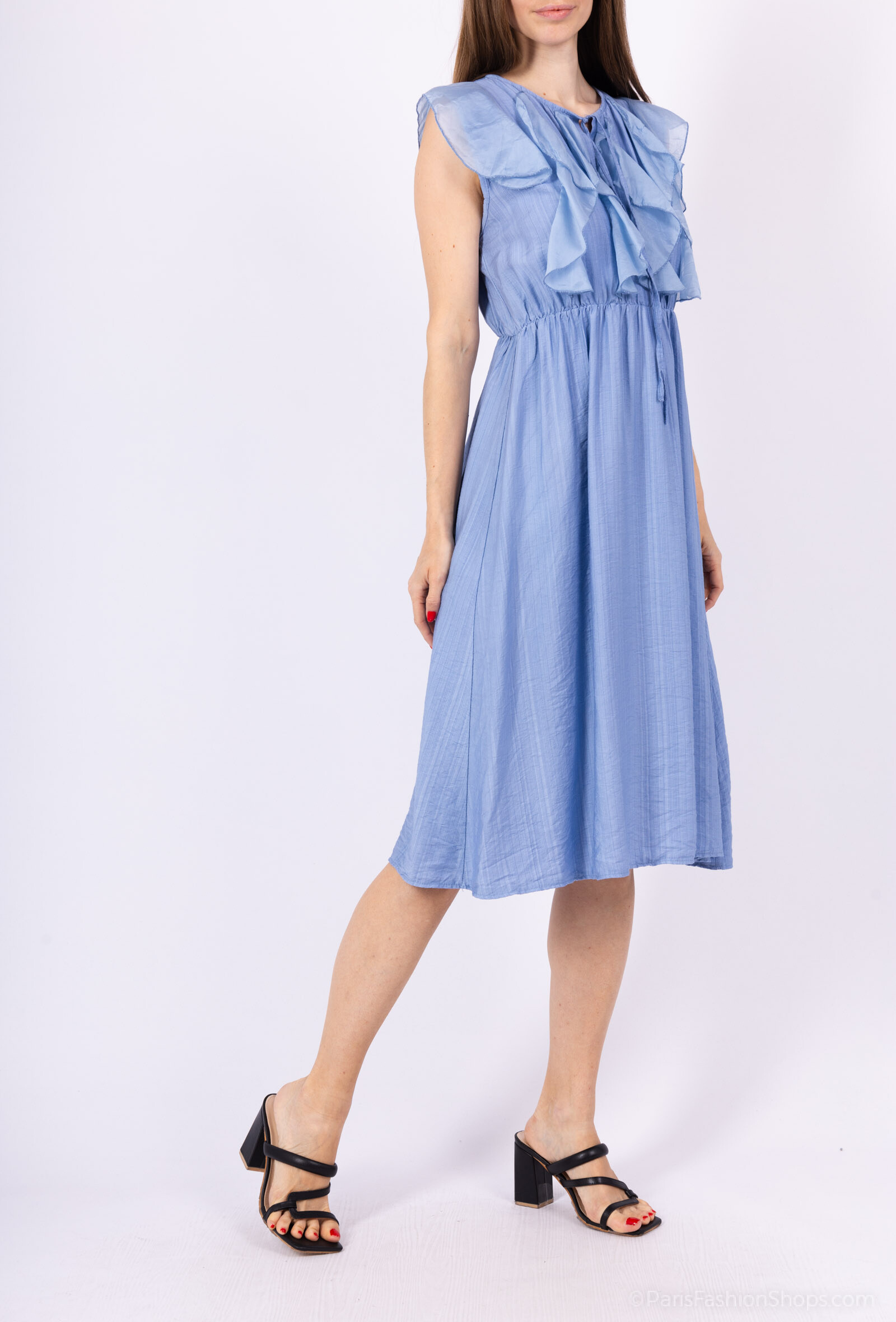 Grossiste AMARIA - Robe longue à Volants