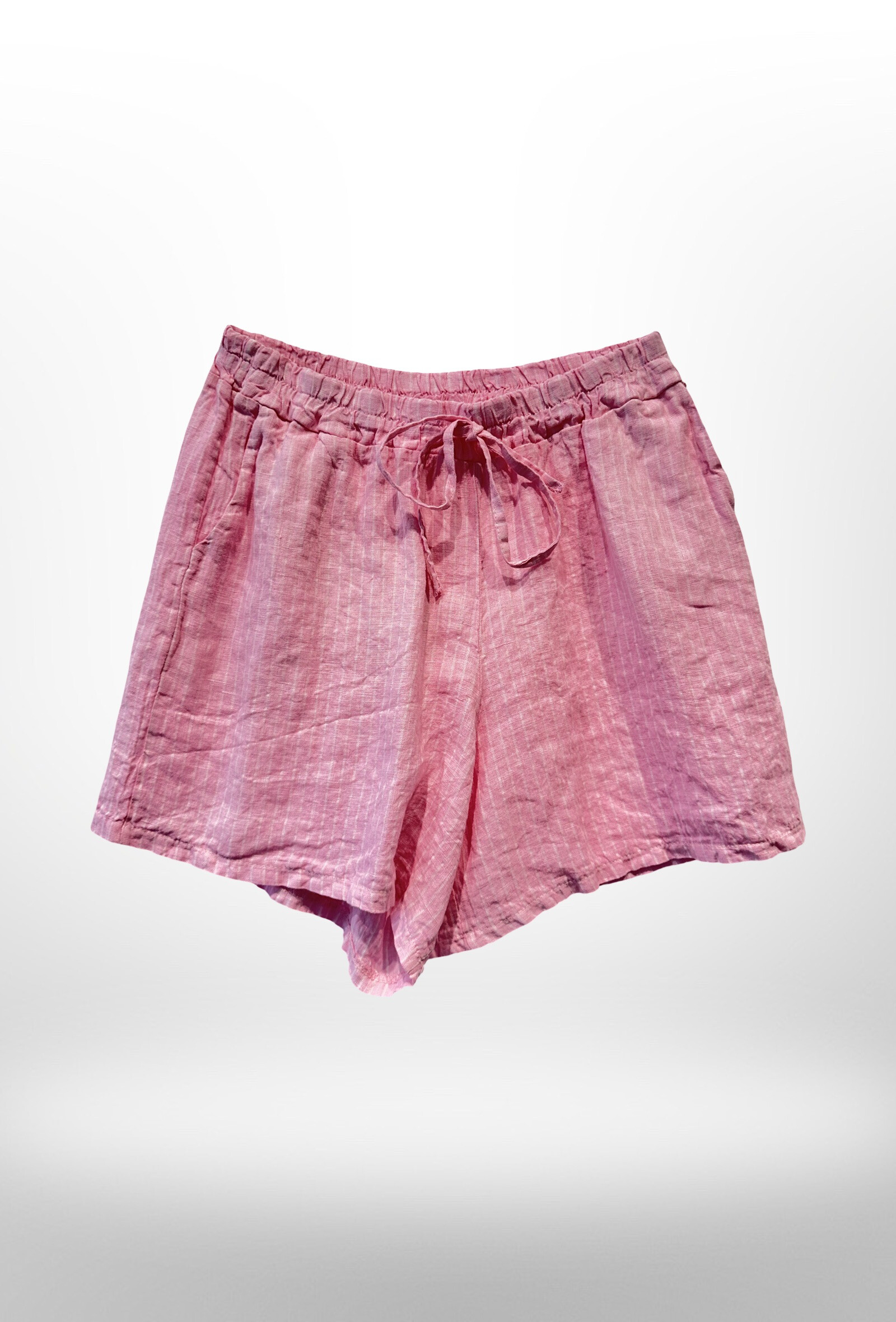 Grossiste AMARIA - Short en lin rayures estival
