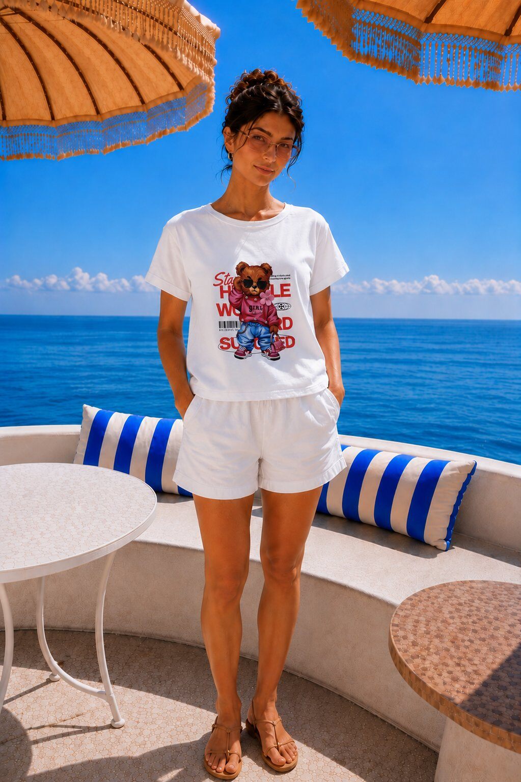 Mayorista AMARIA - CAMISETA ESTAMPADA TEDDY SUMMER TREND – ALGODÓN