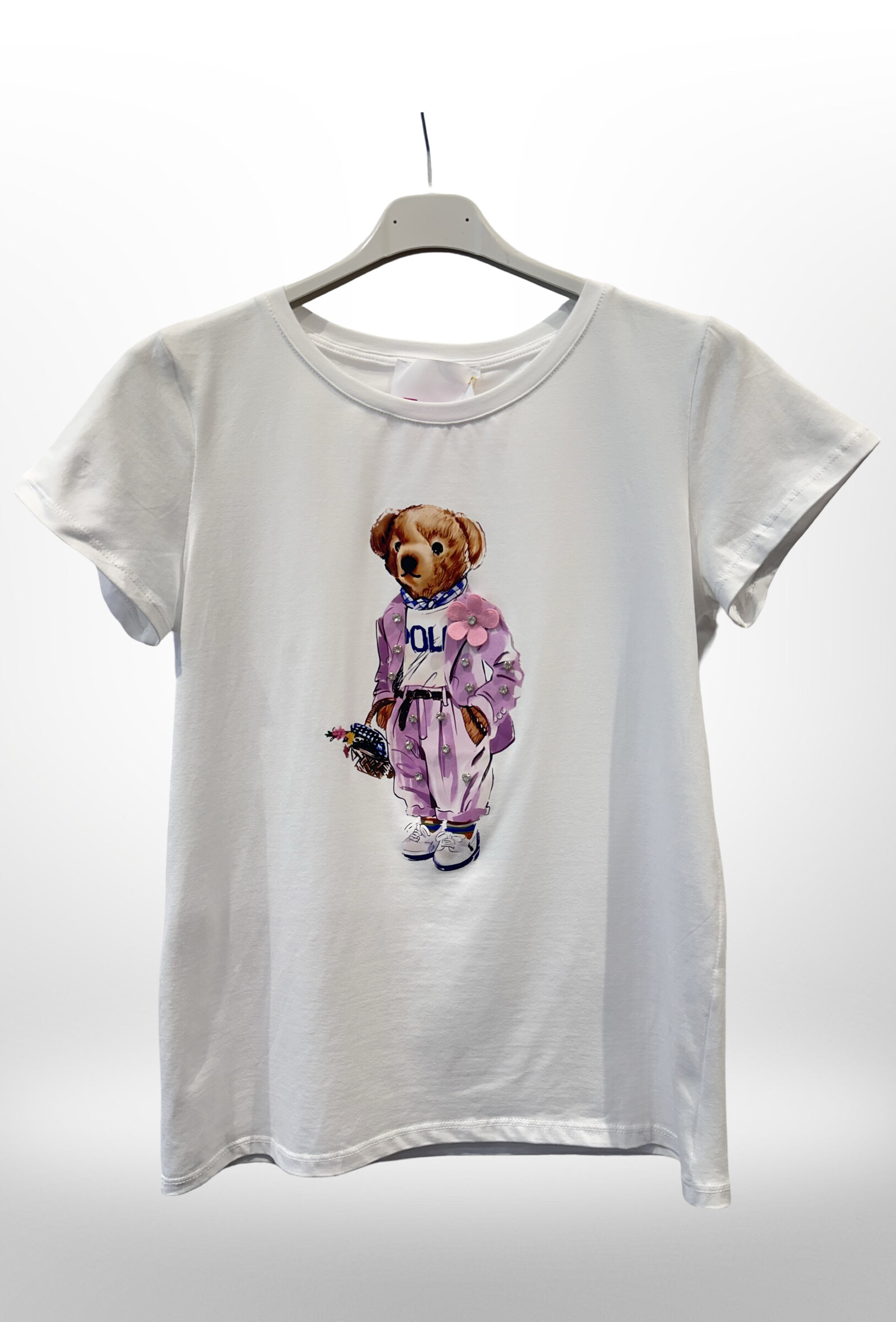 Grossiste AMARIA - T-shirt manches courtes Blanc – Ourson