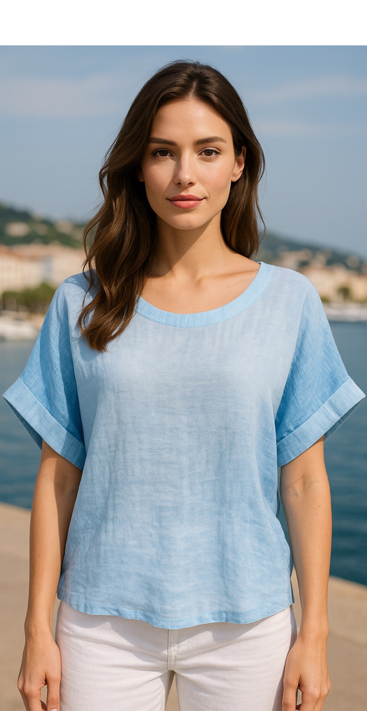 Wholesaler AMARIA - Top ample woman-faded, bat slepts