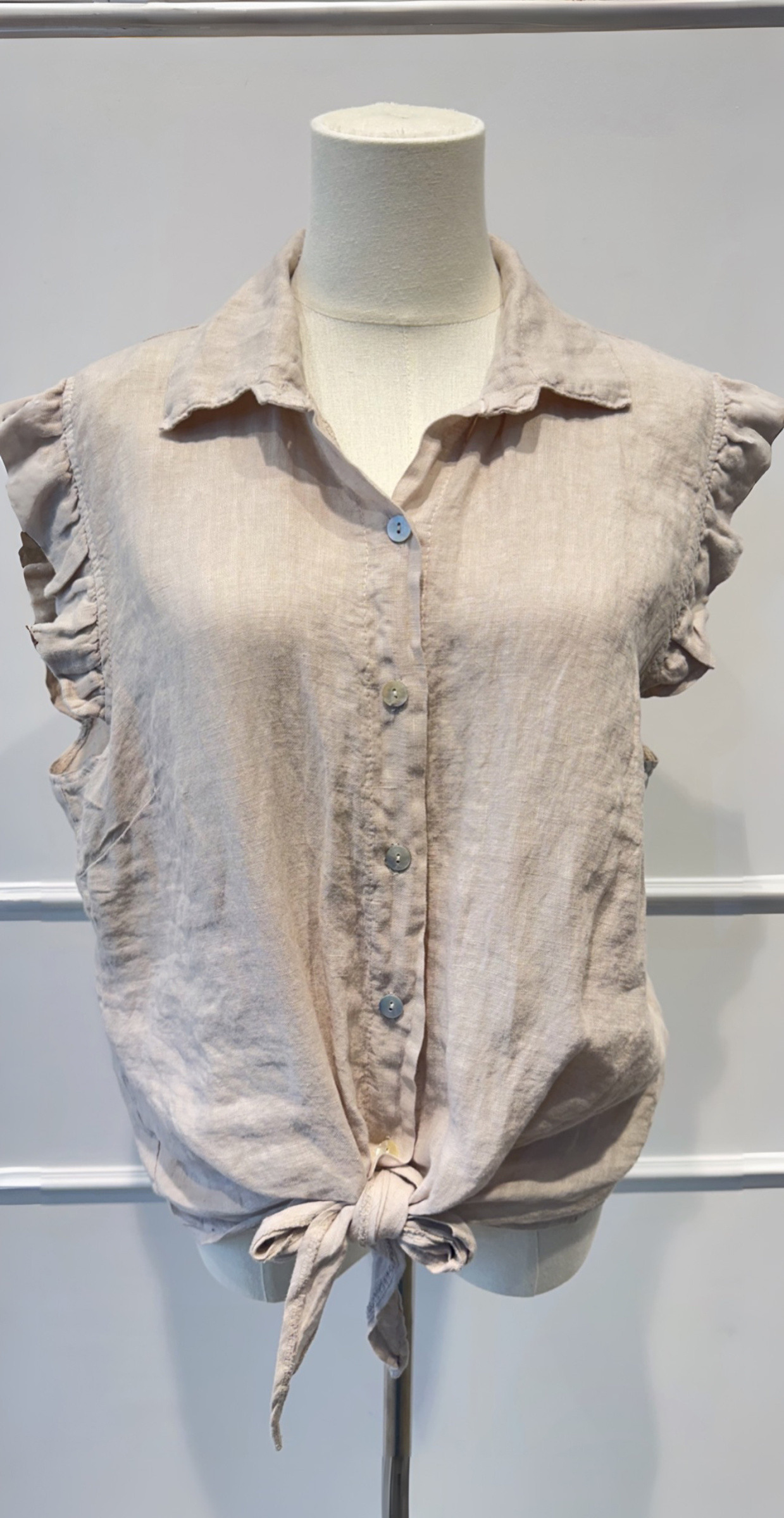 Mayorista AMARIA - Blusa sin mangas de lino – Estilo casual chic - 100% lino