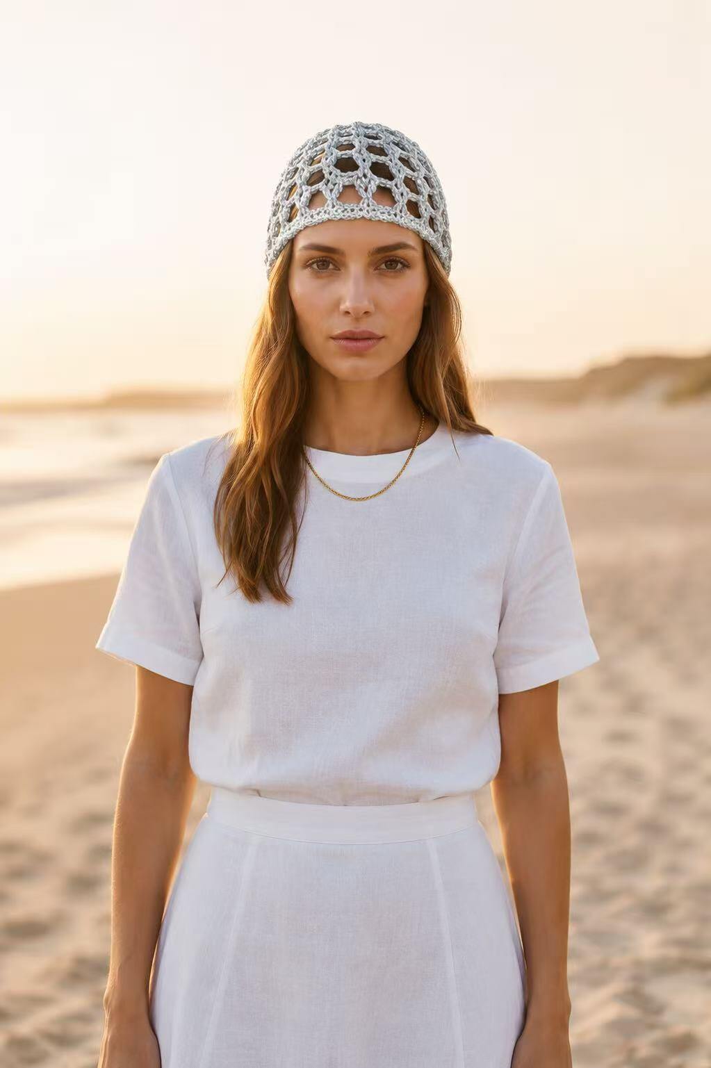 Grossista Amelé - Cappello in Crochet Traforata