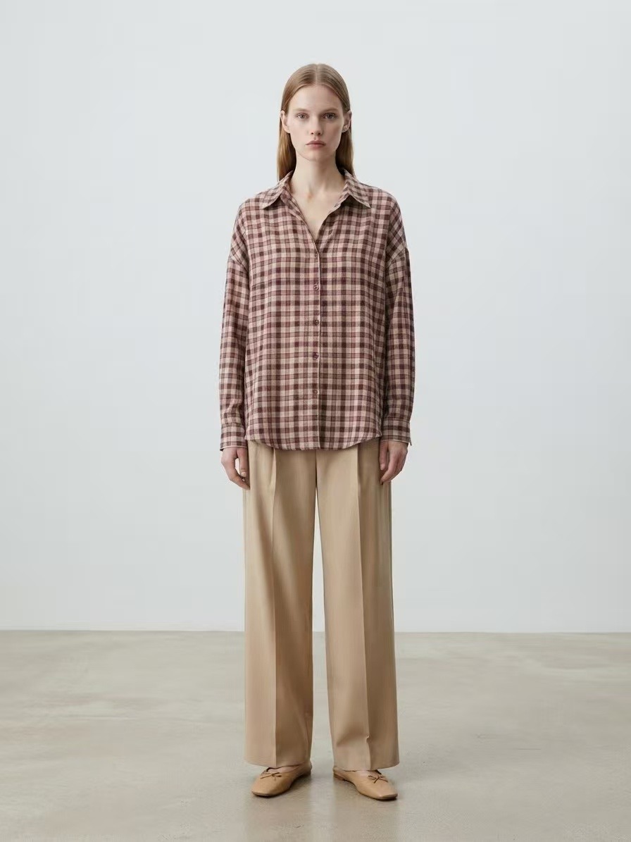 Grossiste Amelé - Chemise oversize à carreaux