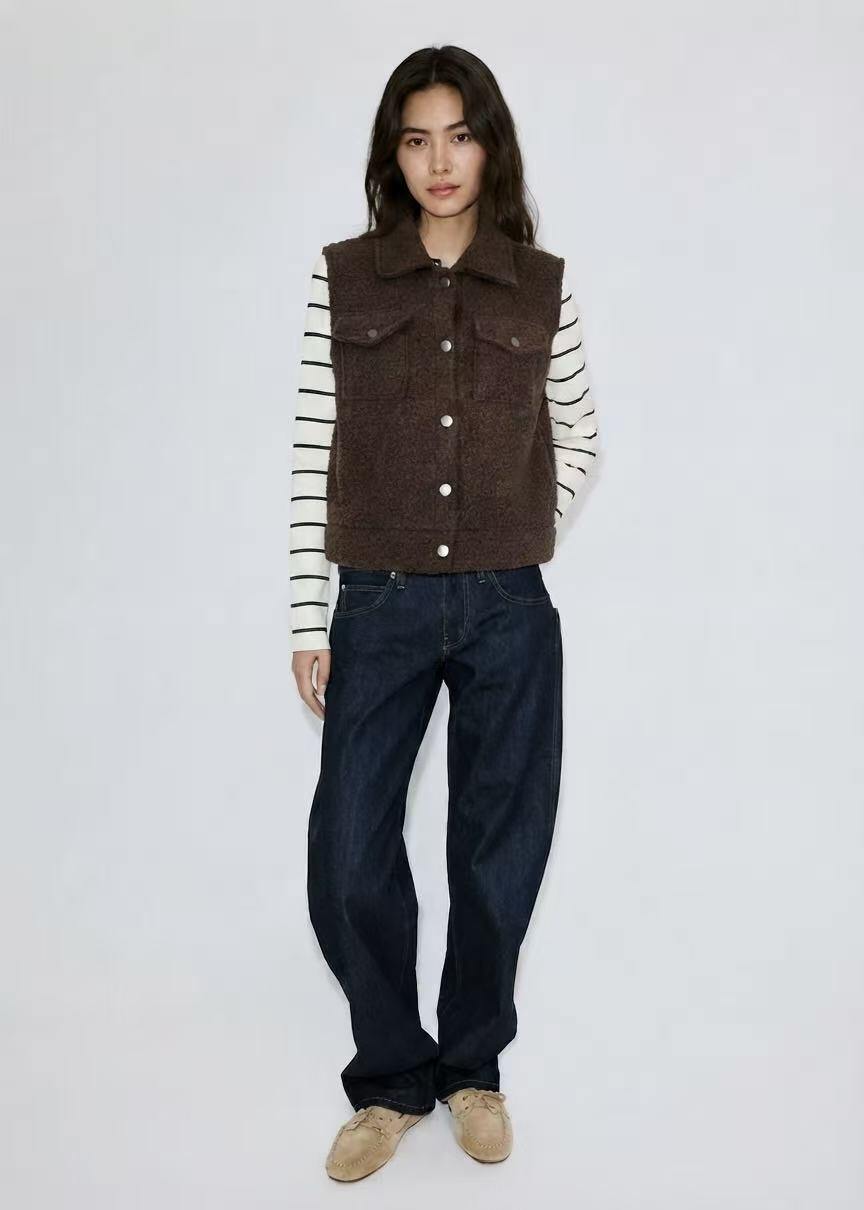 Wholesaler Amelé - Teddy Vest with Front Pockets