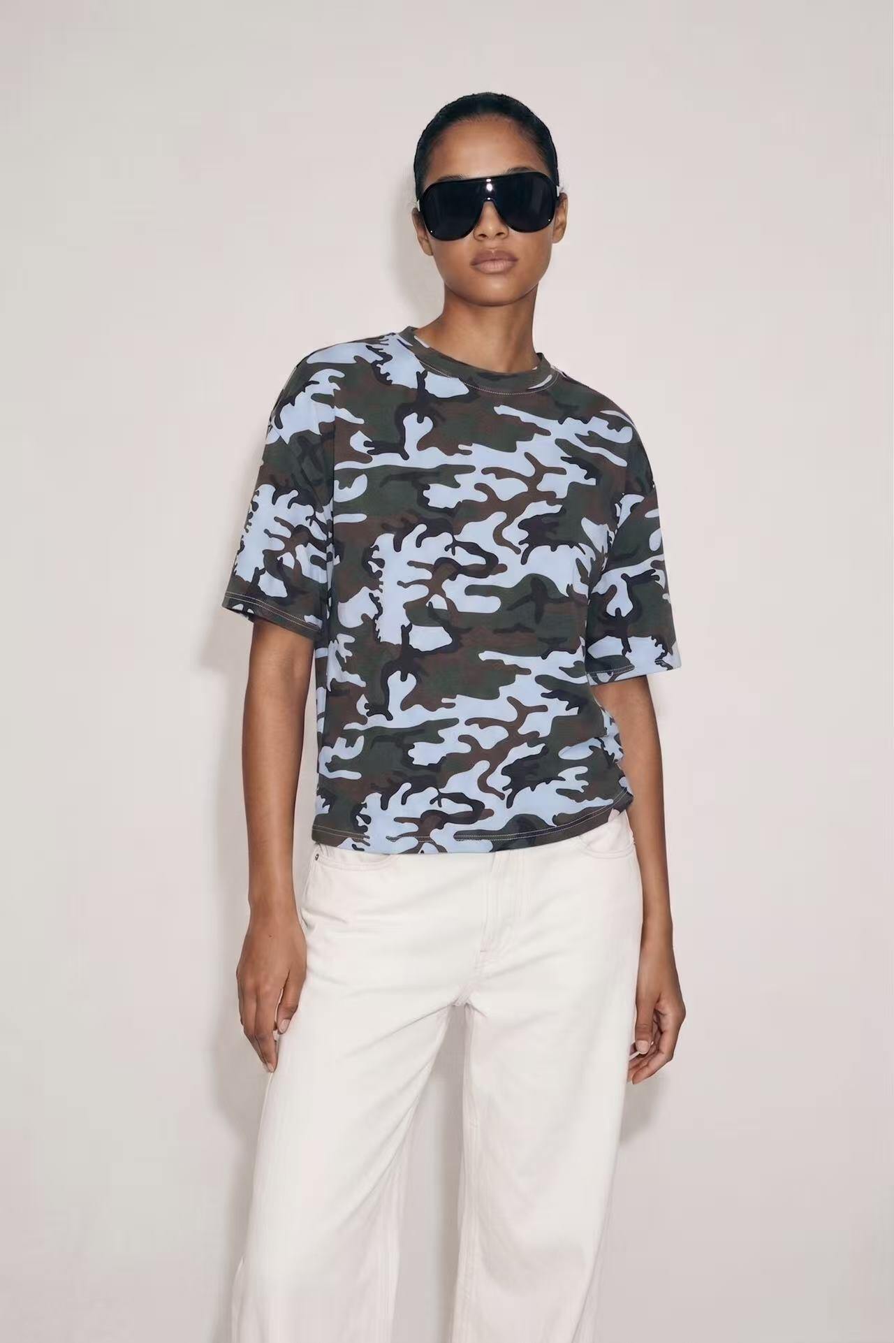 Wholesaler Amelé - Oversized camouflage T-shirt