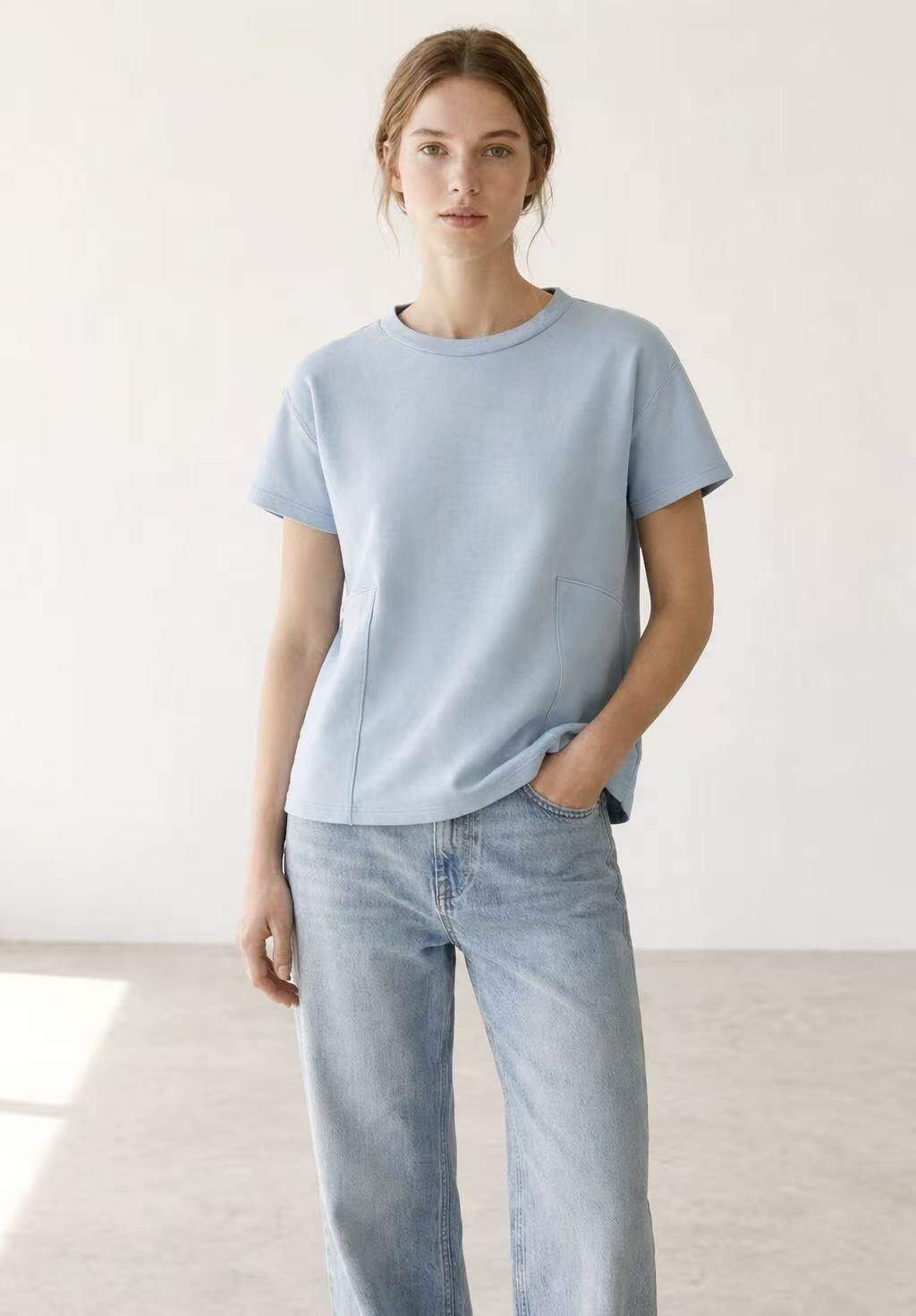 Grossiste Amelé - T-shirt à col rond