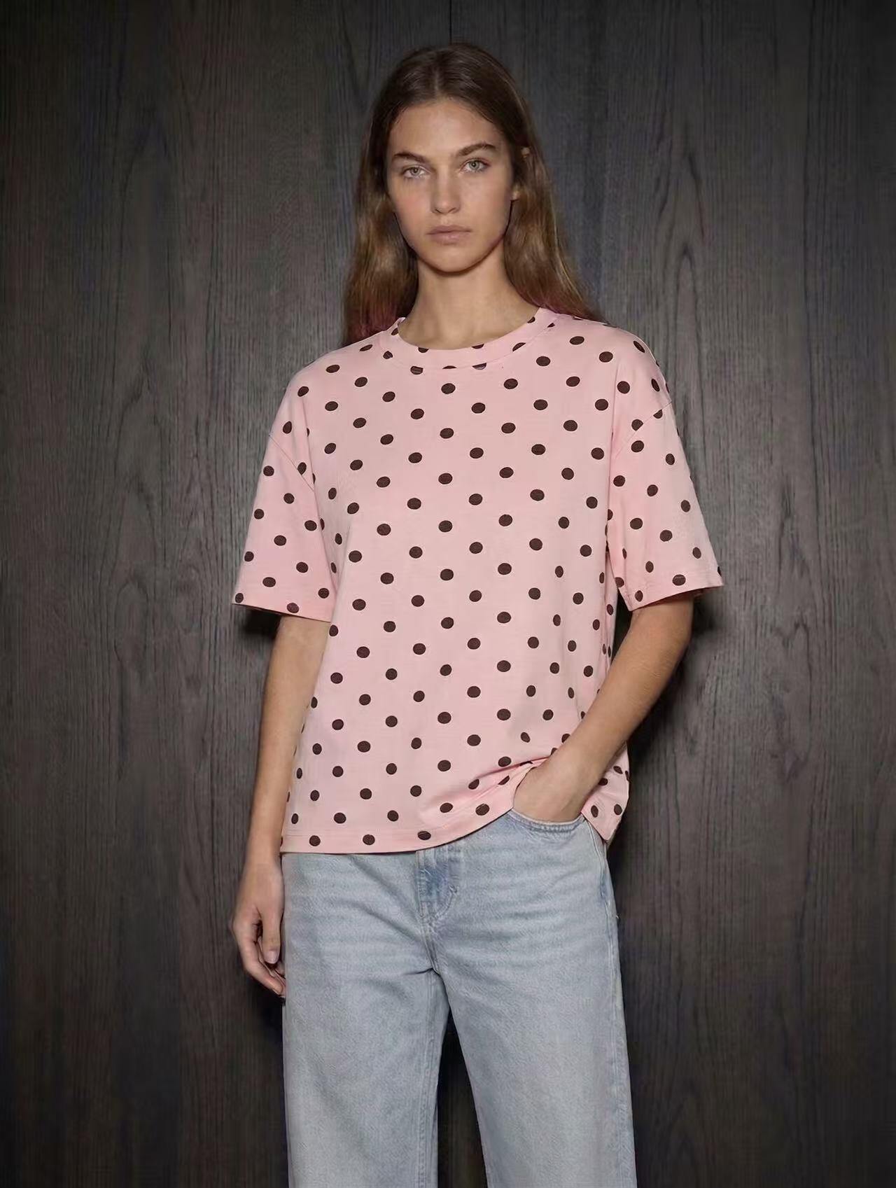 Grossiste Amelé - T-shirt à pois