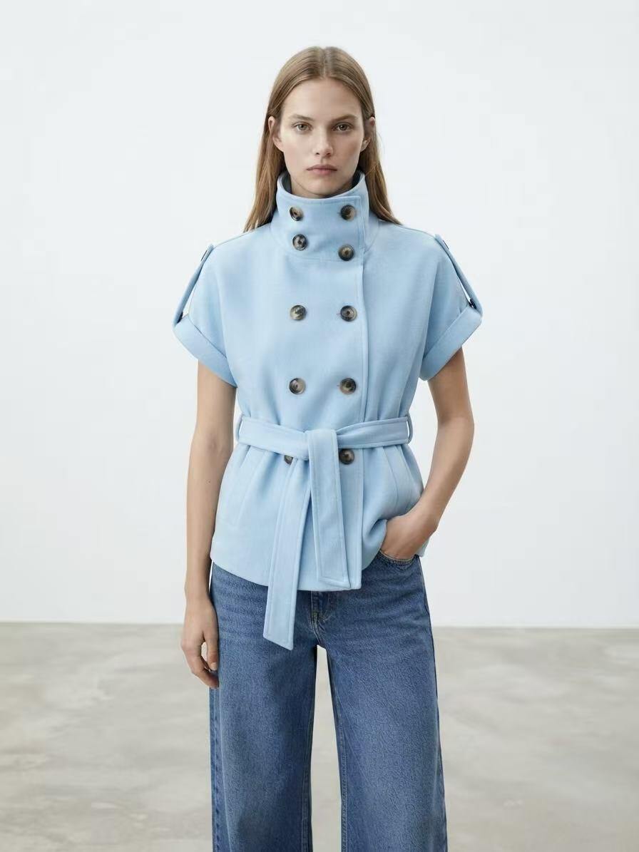 Wholesaler Amelé - Sleeveless jacket with belt