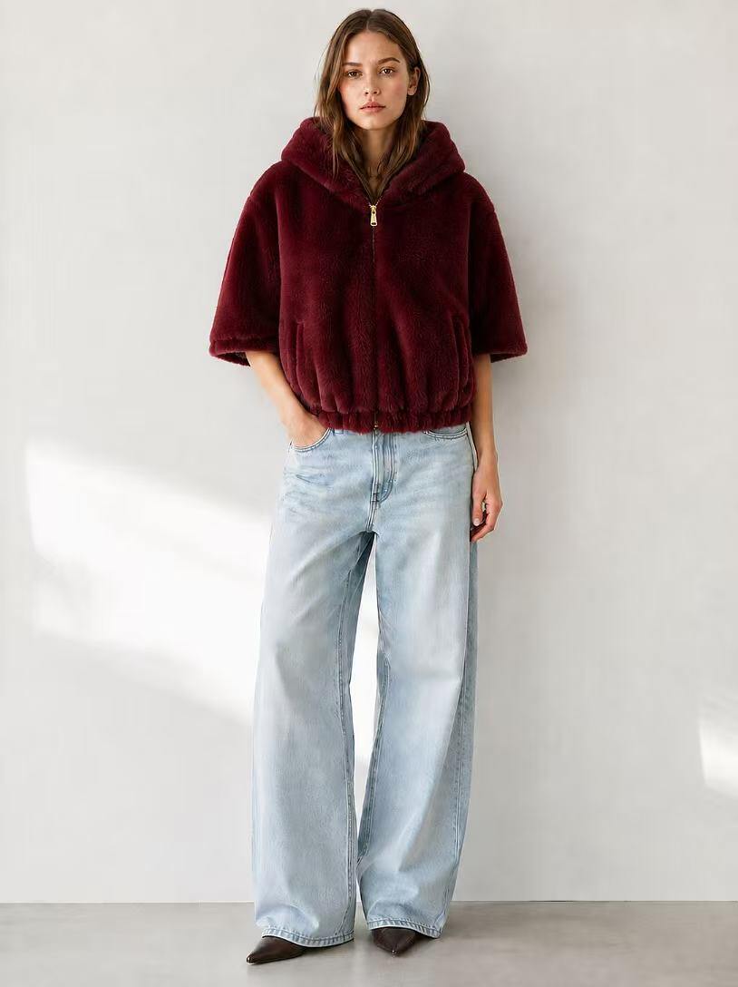 Wholesaler Amelé - Faux fur jacket with hood