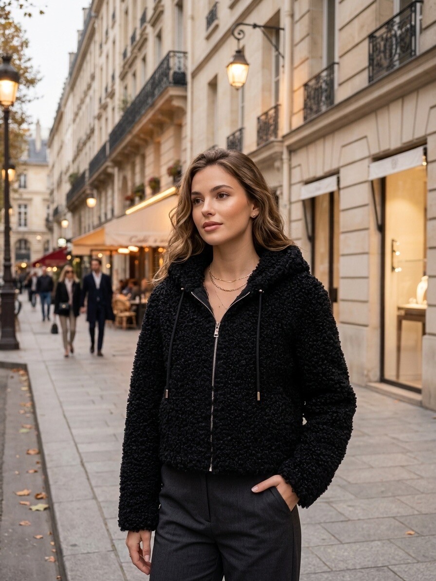 Wholesaler AmReady - Cozy Hooded Zip-Up Jacket – Sporty-Chic & Snuggly Style