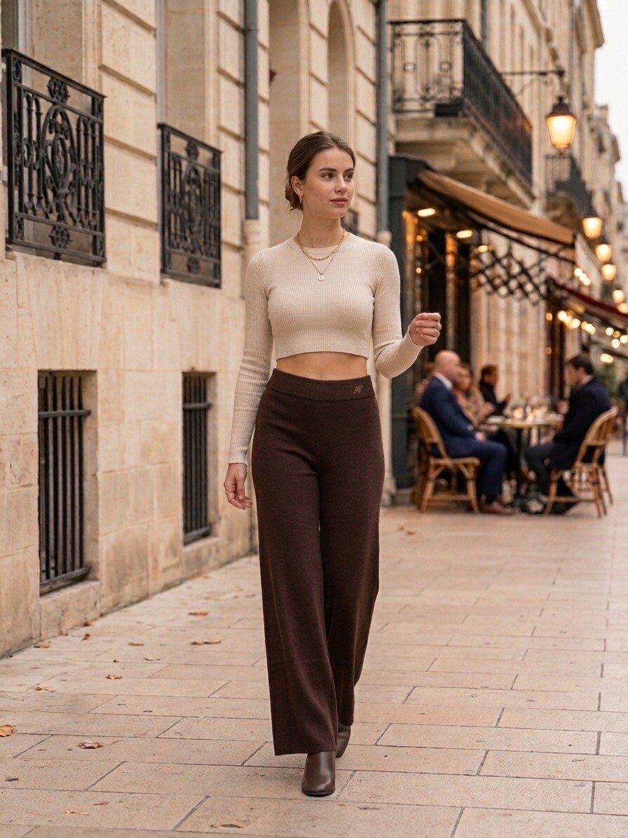 Wholesaler AmReady - Wide-Leg Soft Knit Pants – Cozy & Minimalist Style