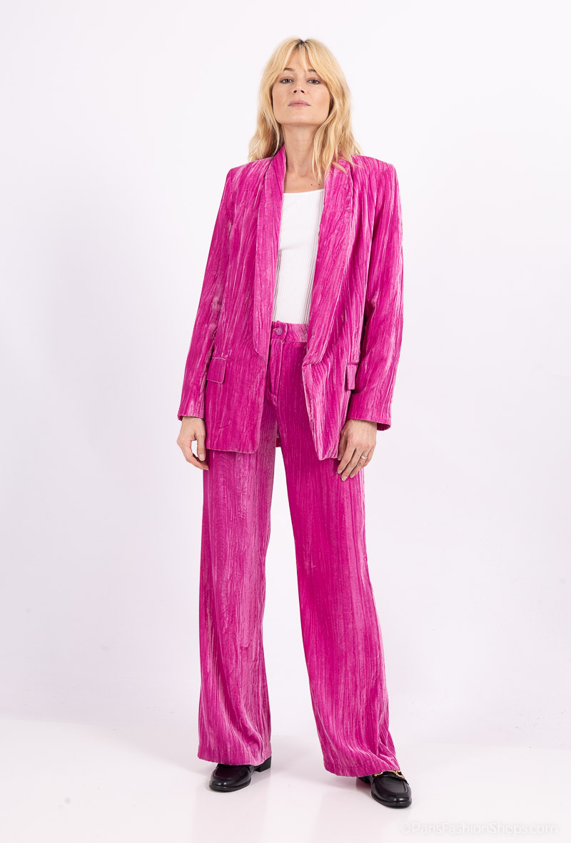 Grossista Amy&Clo - Blazer in velluto a righe