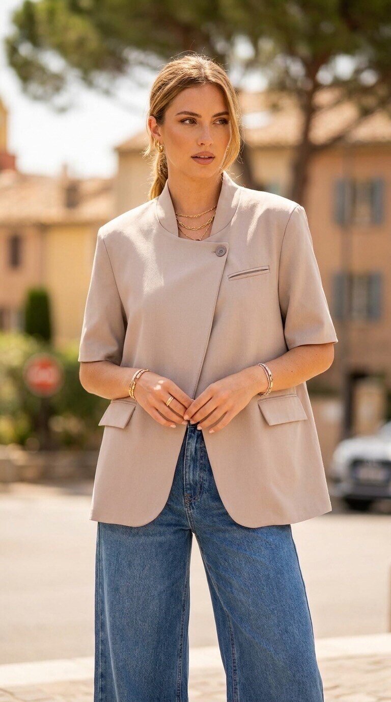Großhändler Amy&Clo - Asymmetrischer Blazer
