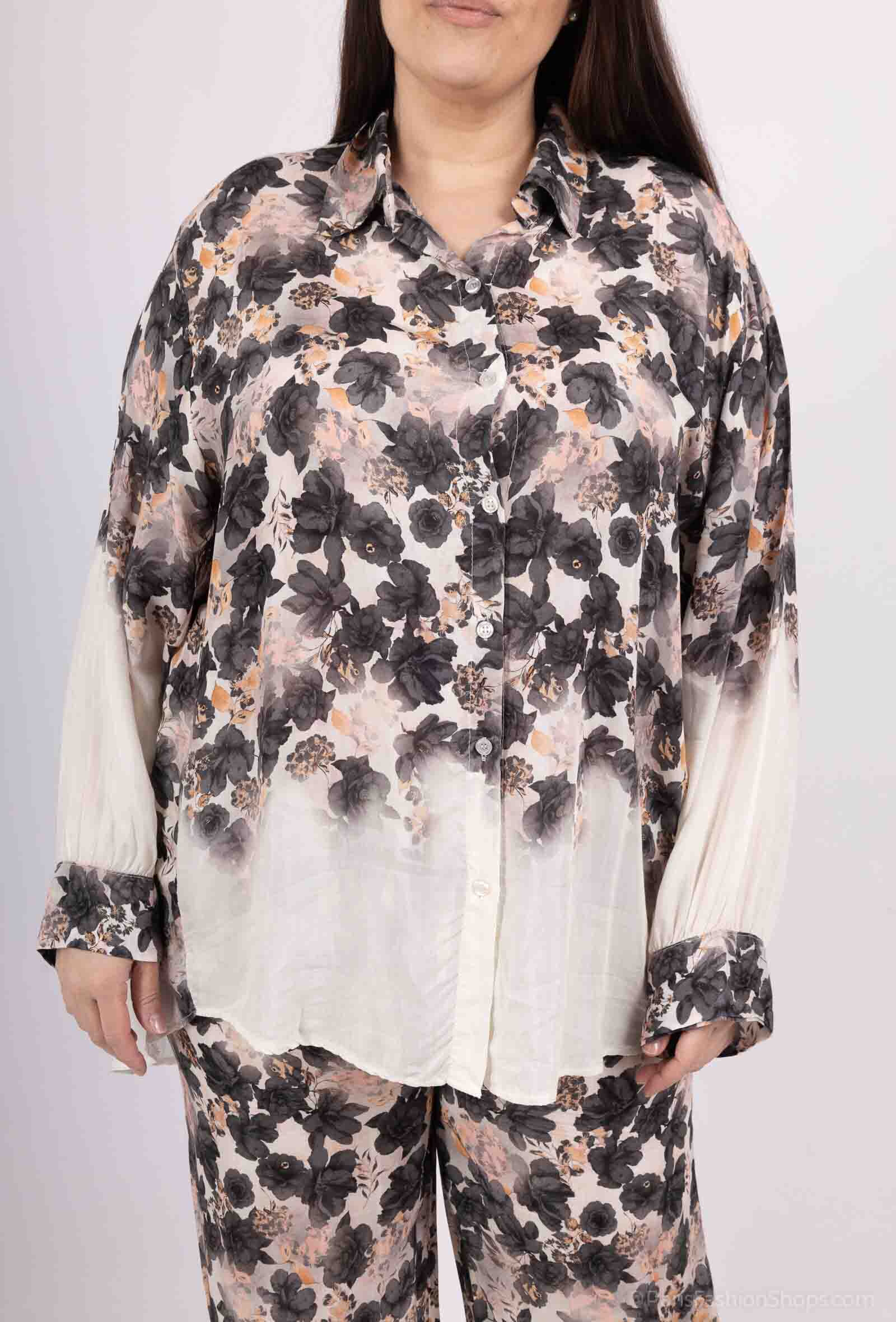 Grossiste Amy&Clo - PLUS SIZE Chemisier Imprimé