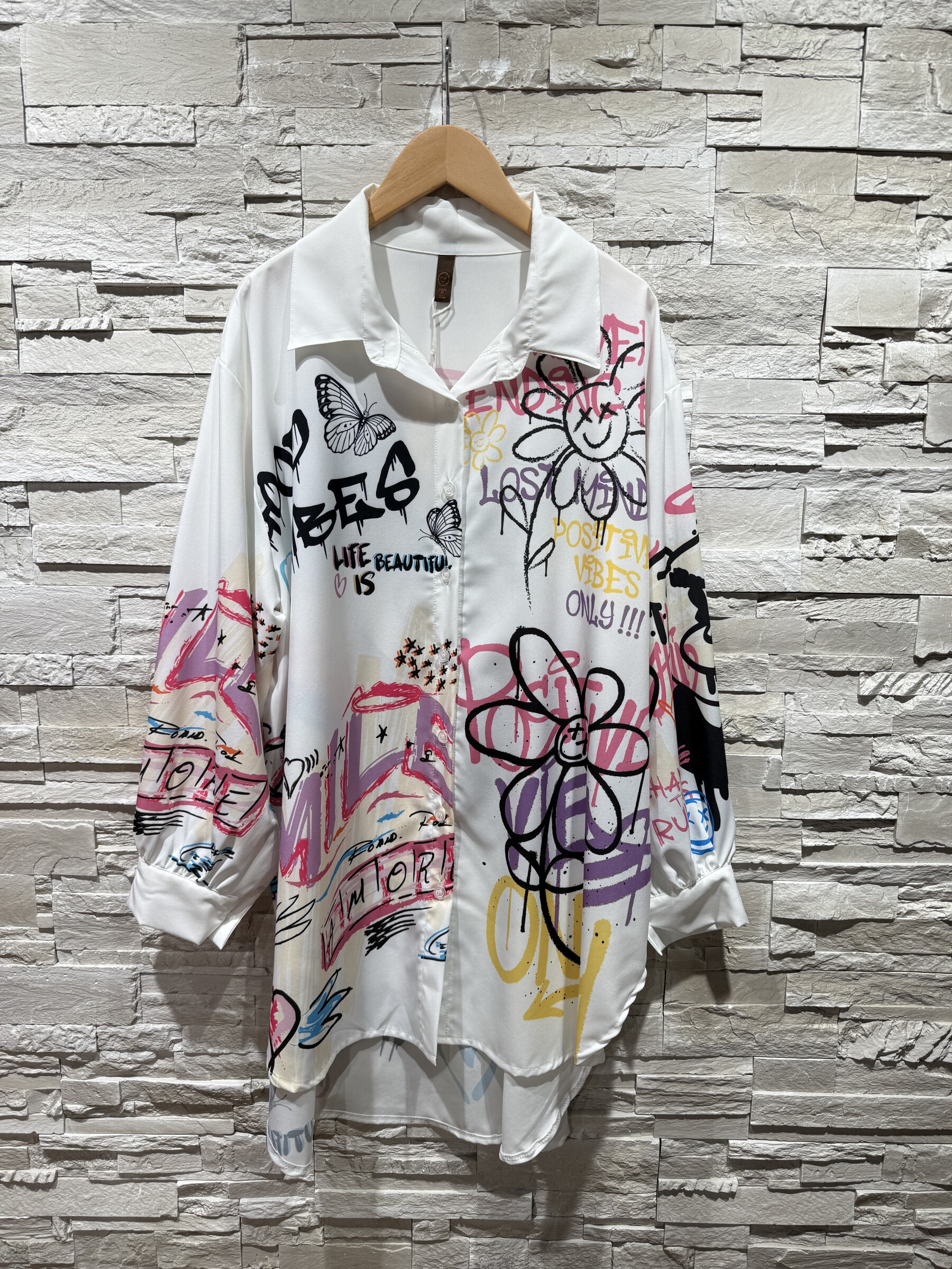Wholesaler Amy&Clo - Printed fluid shirt