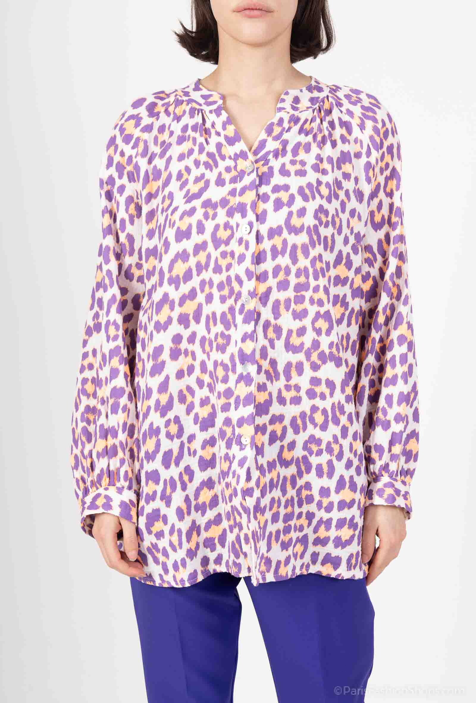 Wholesaler Amy&Clo - Oversized printed shirt