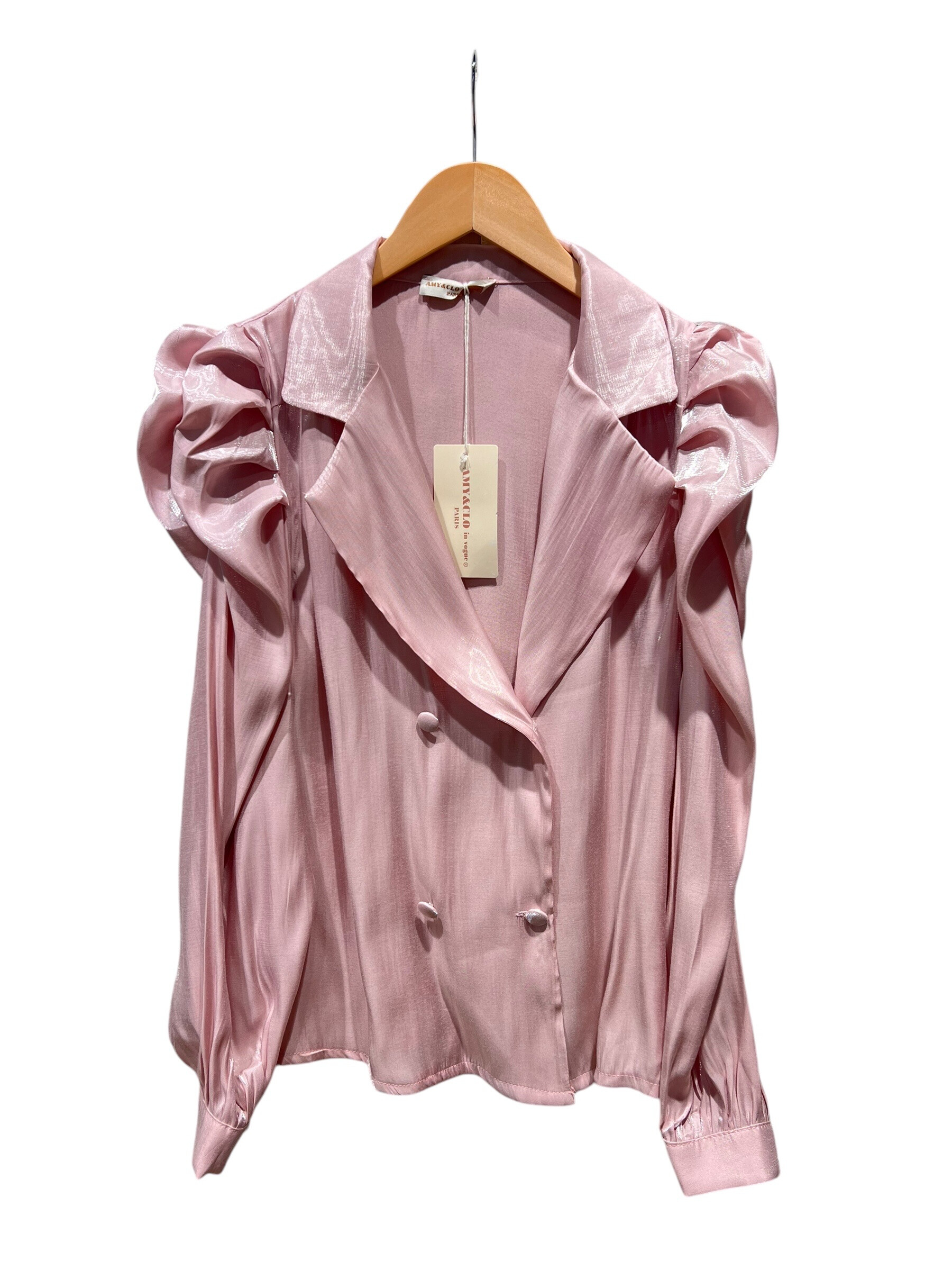 Grossiste Amy&Clo - Blouse Chic à Manches Bouffantes