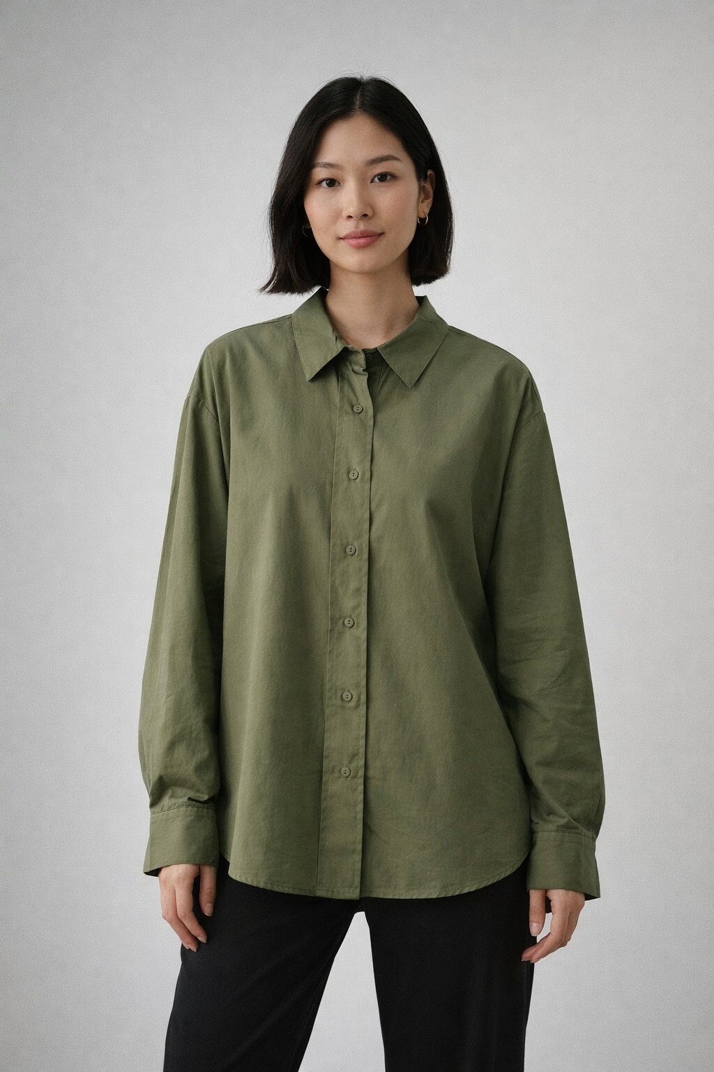 Mayorista Amy&Clo - Camisa de algodón de corte recto
