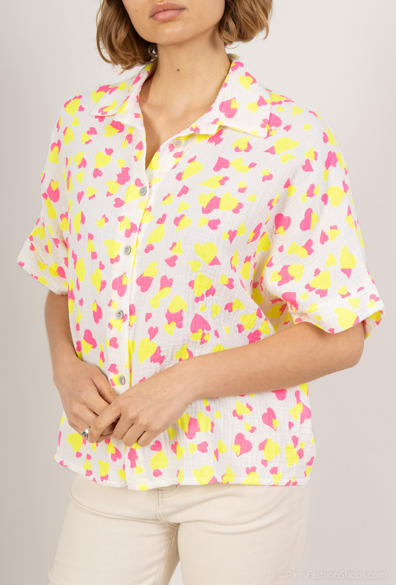 Grossista Amy&Clo - Camicia a gas di cotone