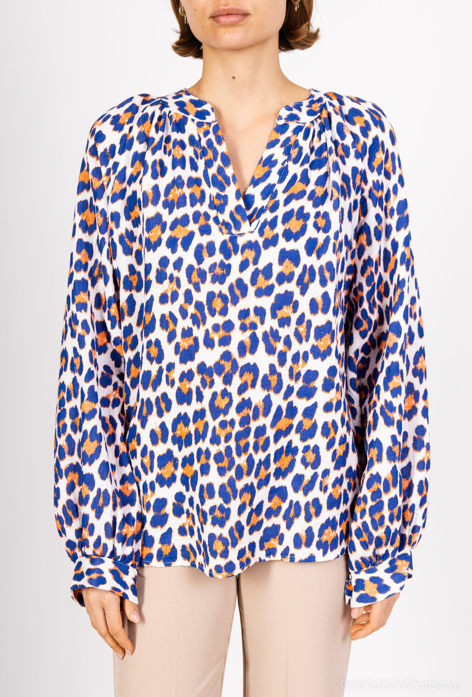 Wholesaler Amy&Clo - Oversized printed blouse