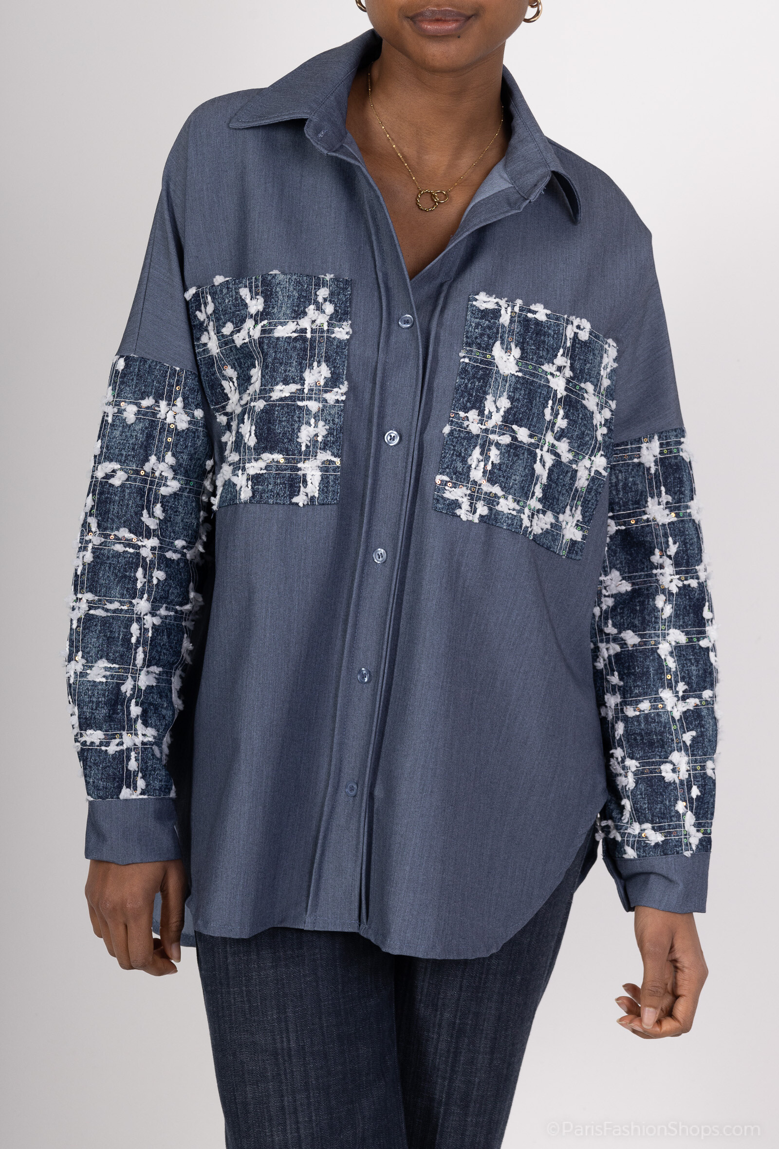 Grossista Amy&Clo - Camicia di jeans elegante