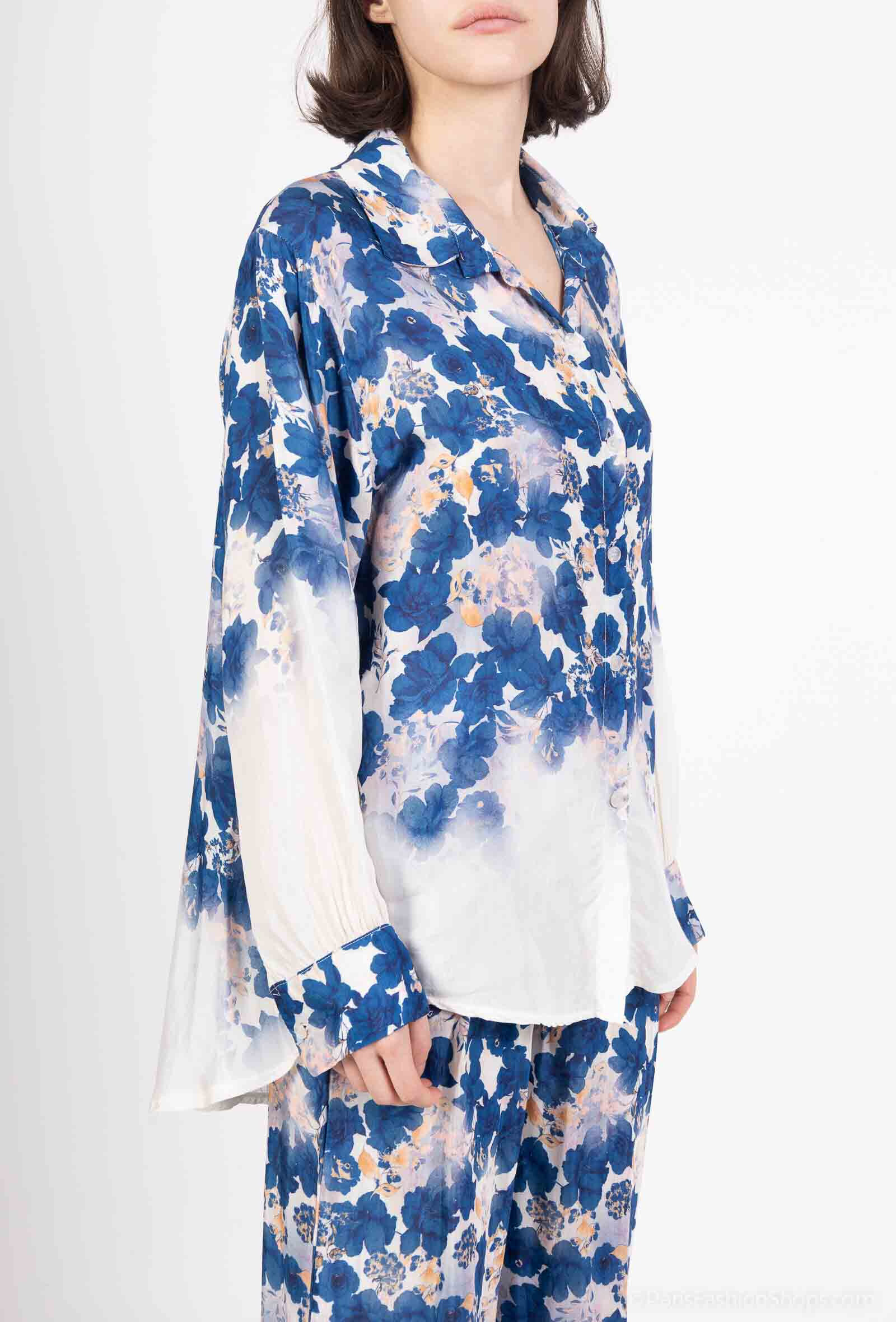Wholesaler Amy&Clo - Silk effect tencel shirt