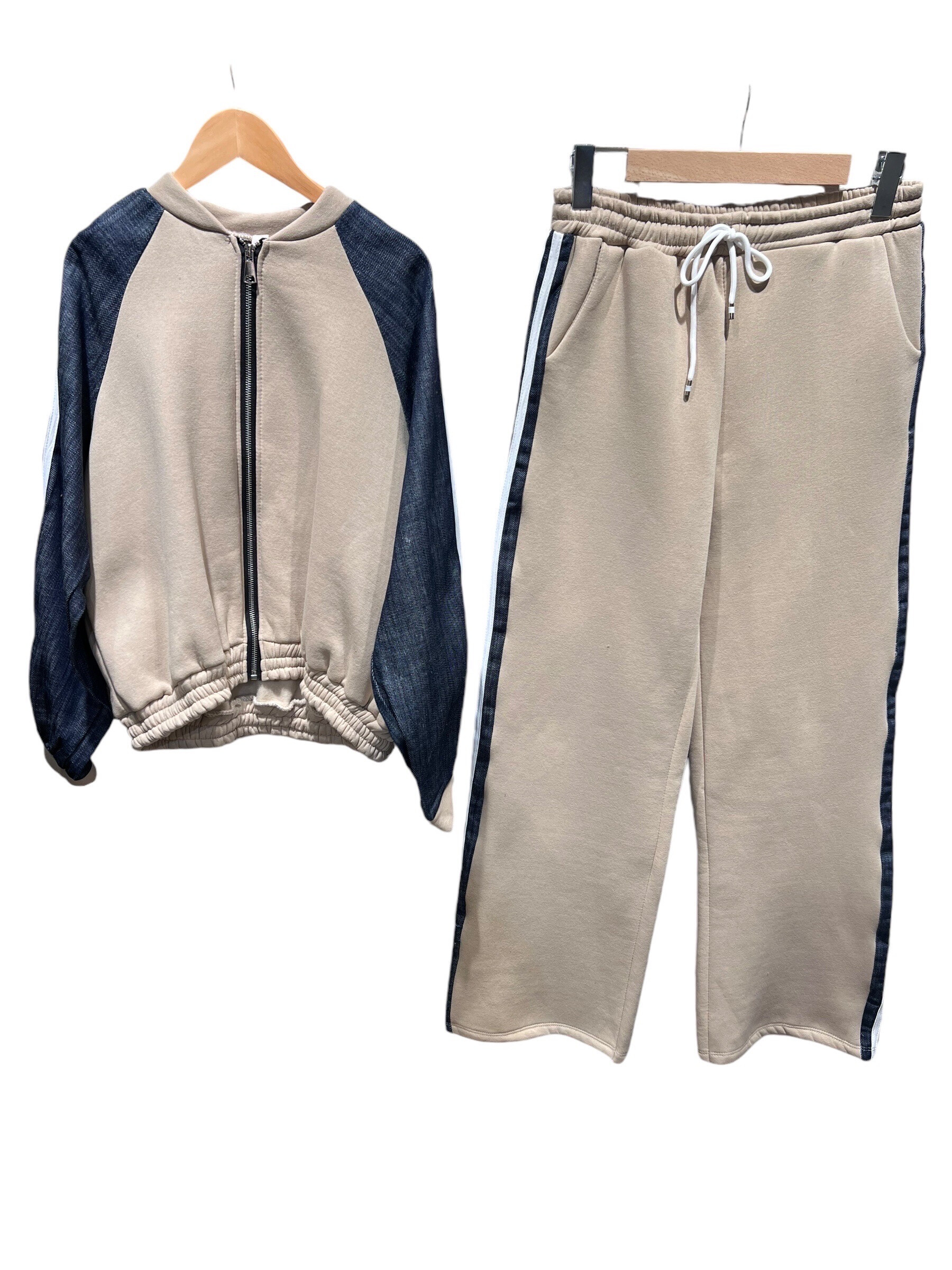 Grossiste Amy&Clo - Ensemble sweat zippé avec intérieur fourré