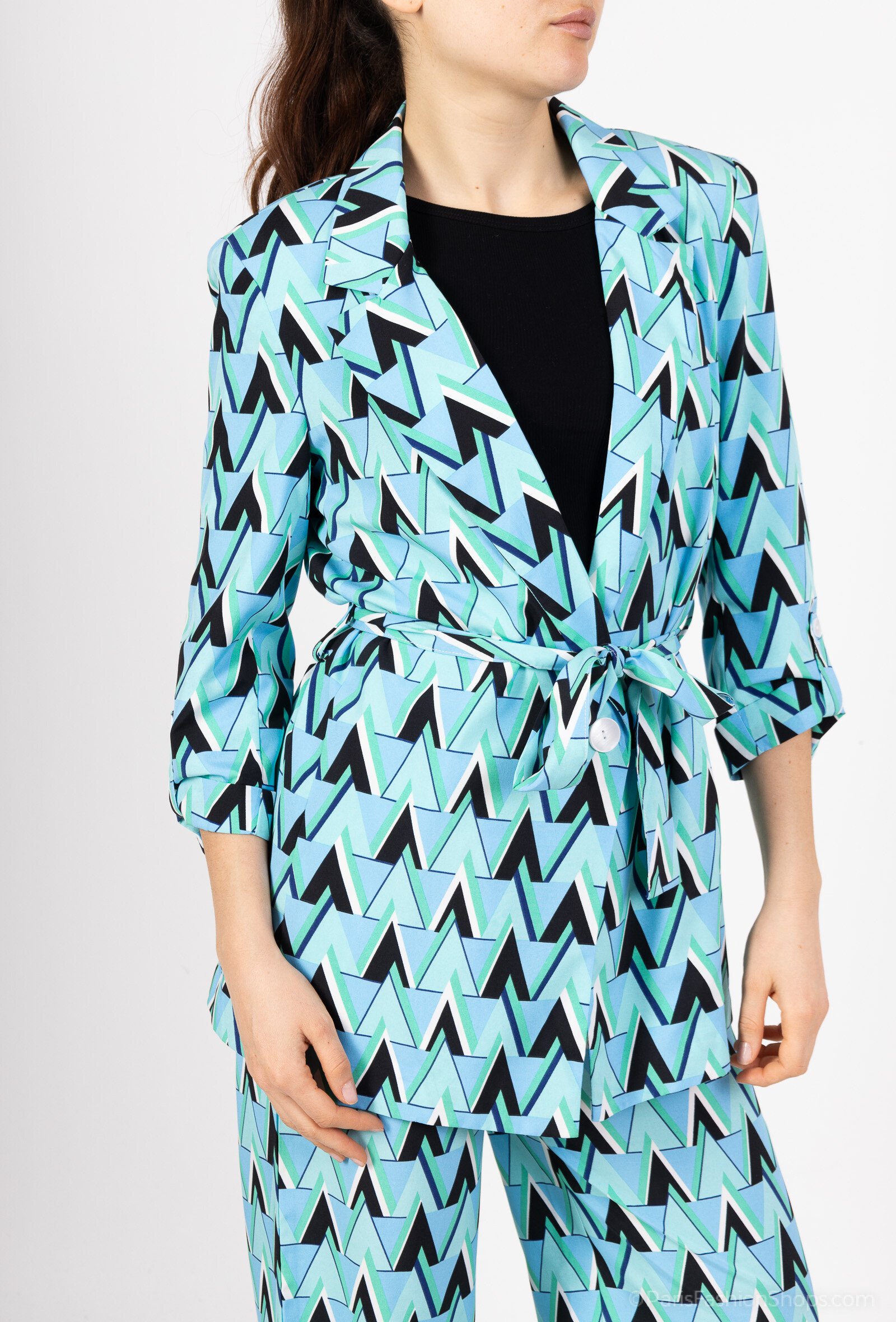 Grossiste Amy&Clo - Ensemble Imprimé Blazer et Pantalon