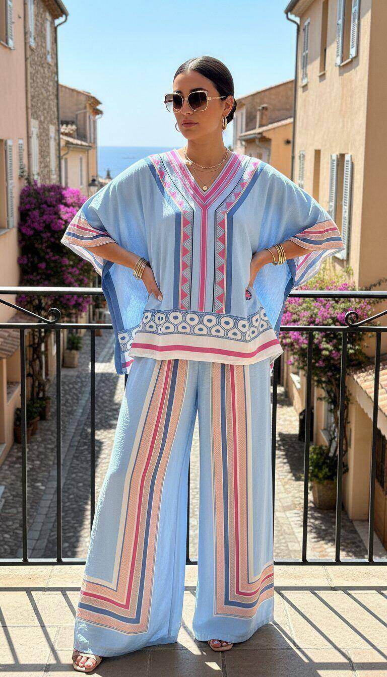 Großhändler Amy&Clo - Ethnisches Boho-Leinen-Set