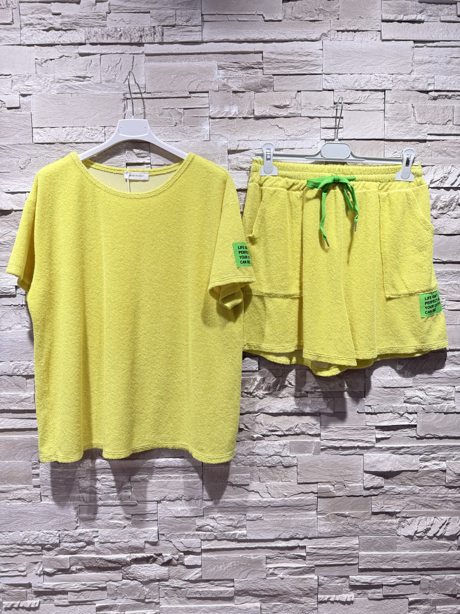 Wholesaler Amy&Clo - Epongetop and short fabric set