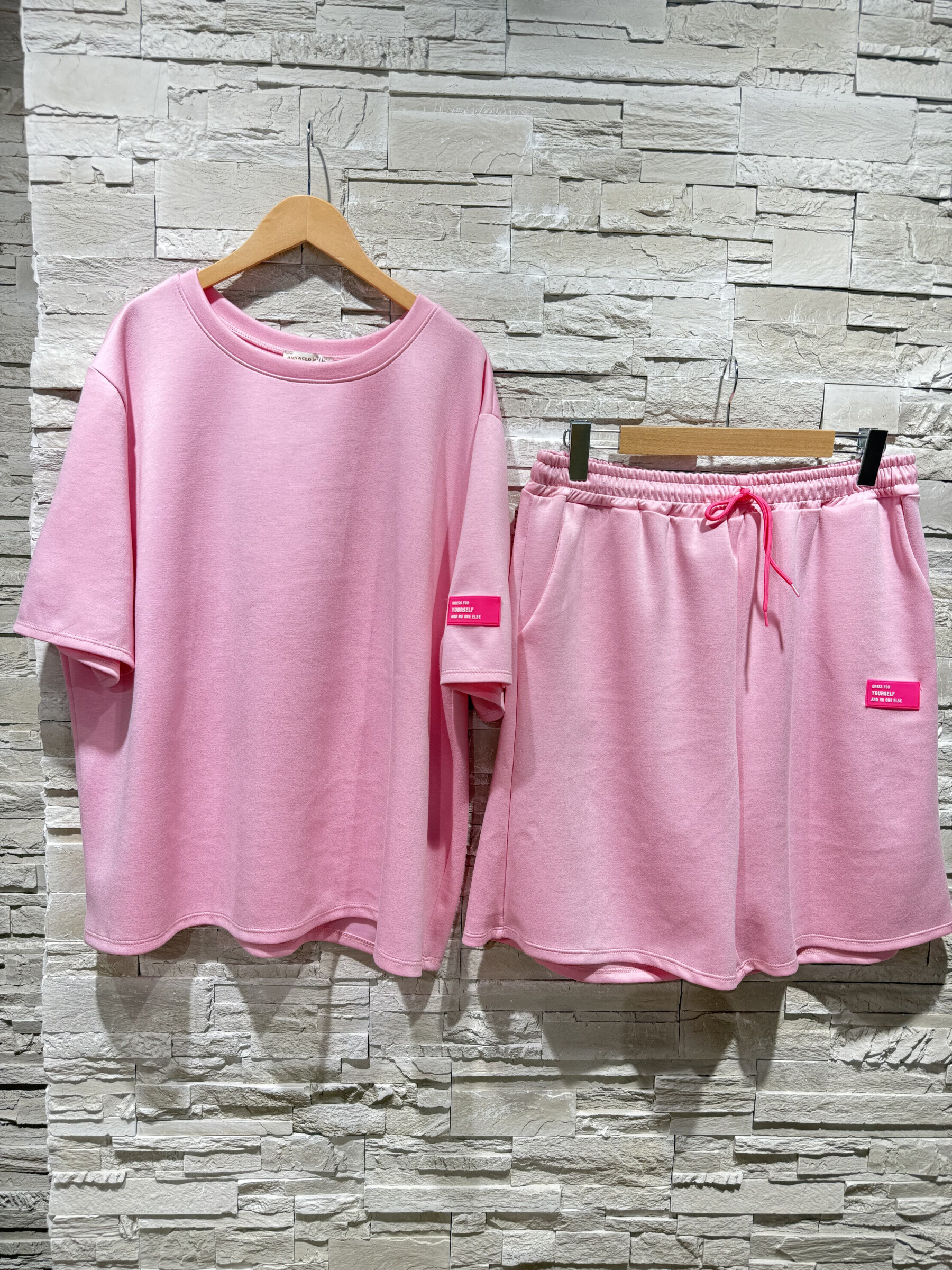 Grossista Amy&Clo - Plus Size Plus SizeEnsembles 2 Pcs Top e Bermuda