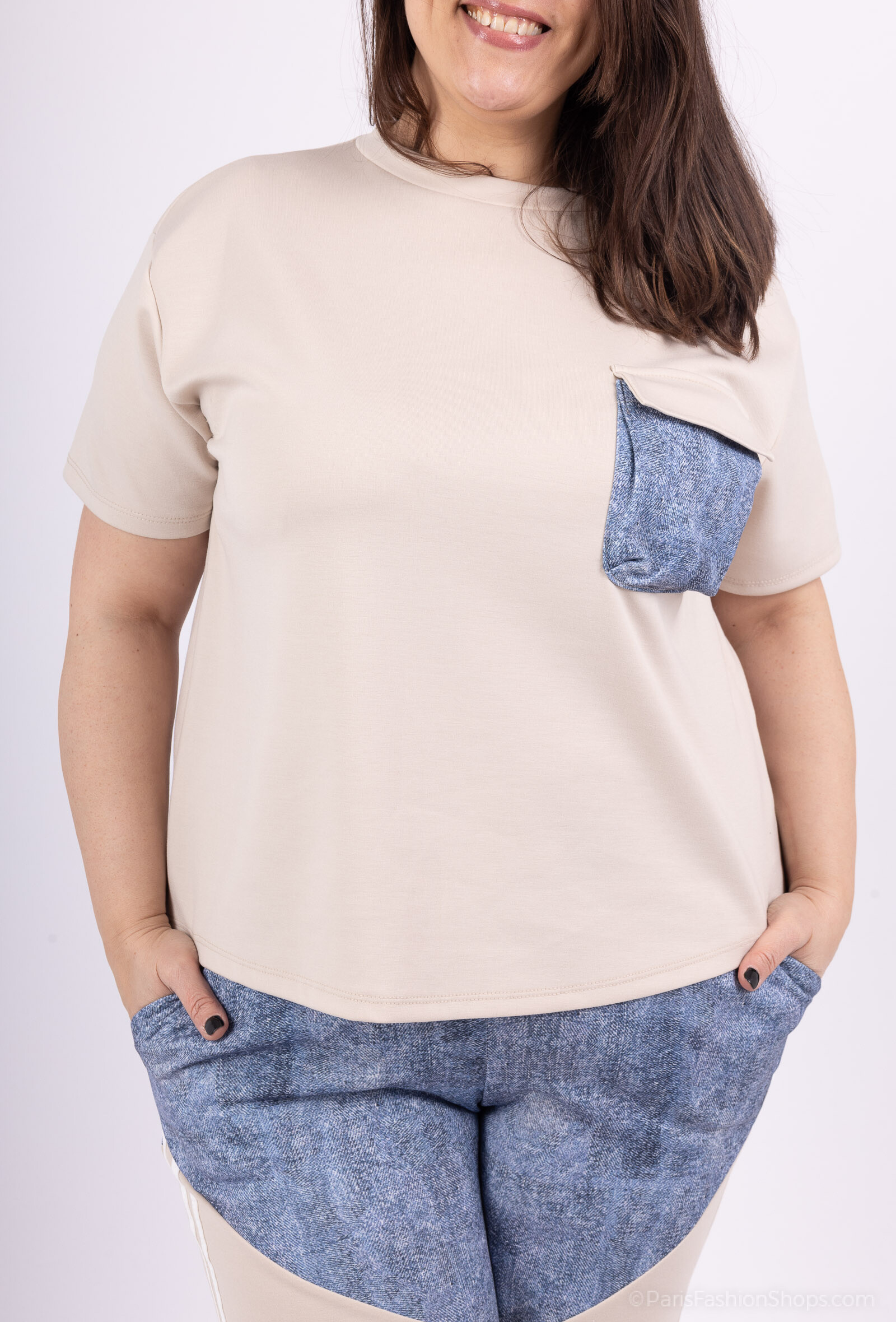Wholesaler Amy&Clo - More size T-shirt and pants together