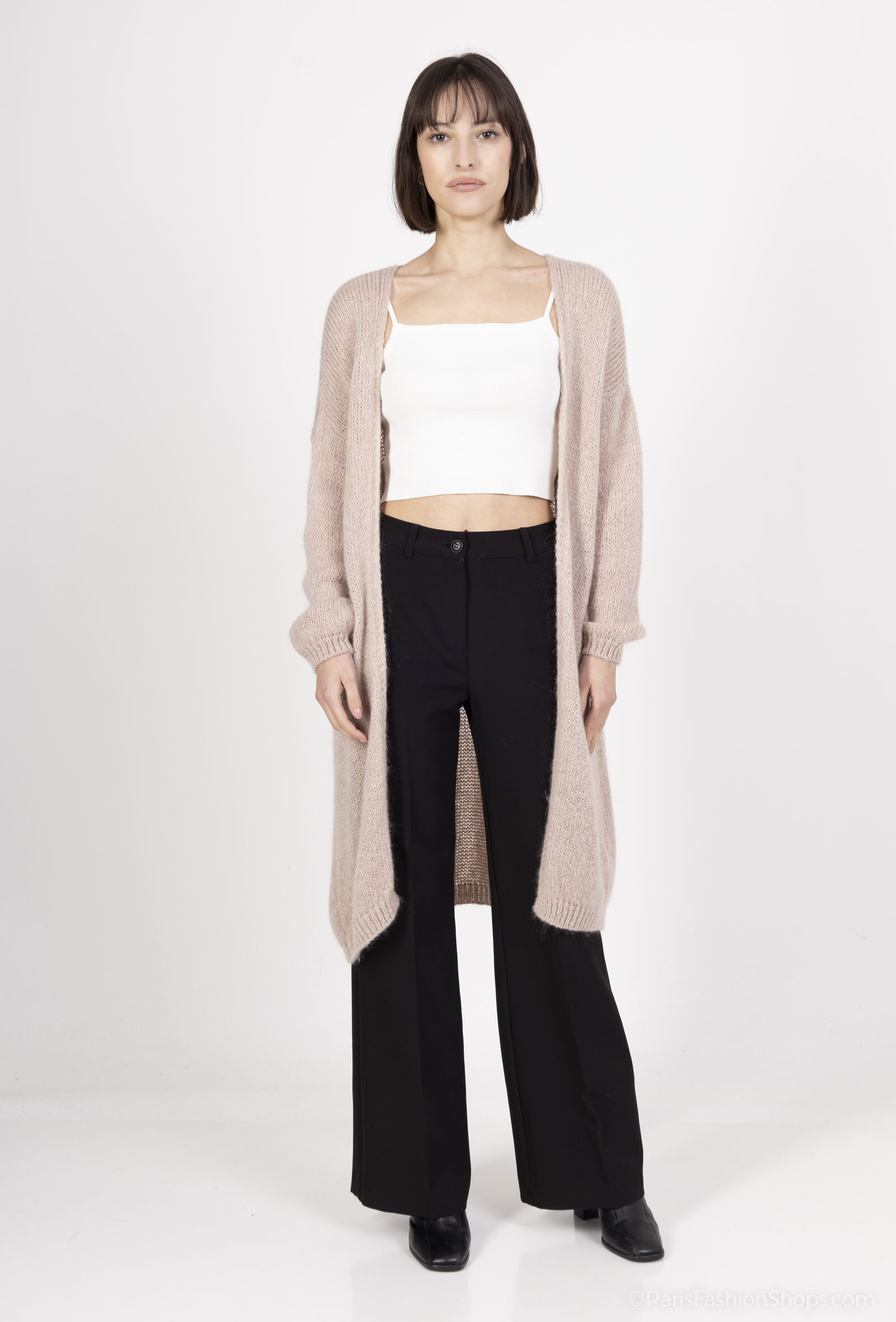 Grossiste Amy&Clo - Gilet en laine alpaga tout doux, taille unique