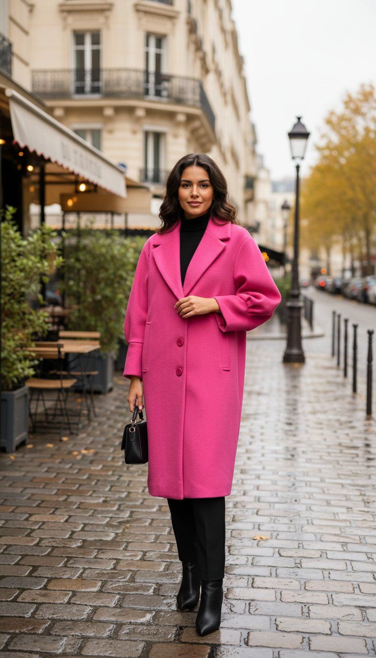 Ce manteau élégant présente des manches ballon, un col classique et une doublure pour un confort optimal. Avec une coupe flatteuse, il est parfait pour une tenue chic. Les boutons sur le devant ajoutent une touche sophistiquée à ce modèle prêt-à-porter.
