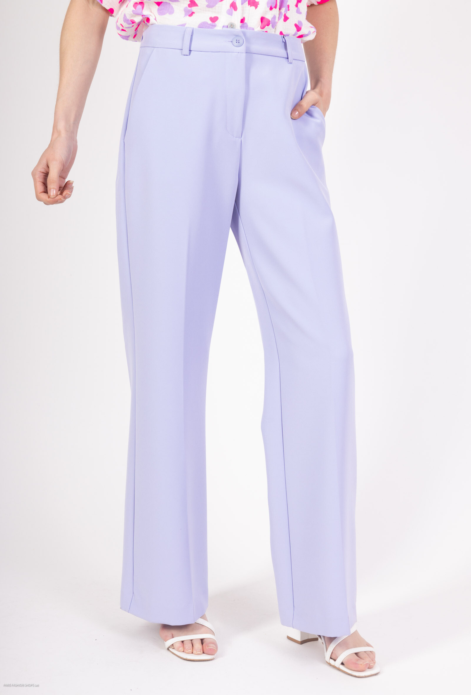 Wholesaler Amy&Clo - Classic wide-leg suit-style trousers