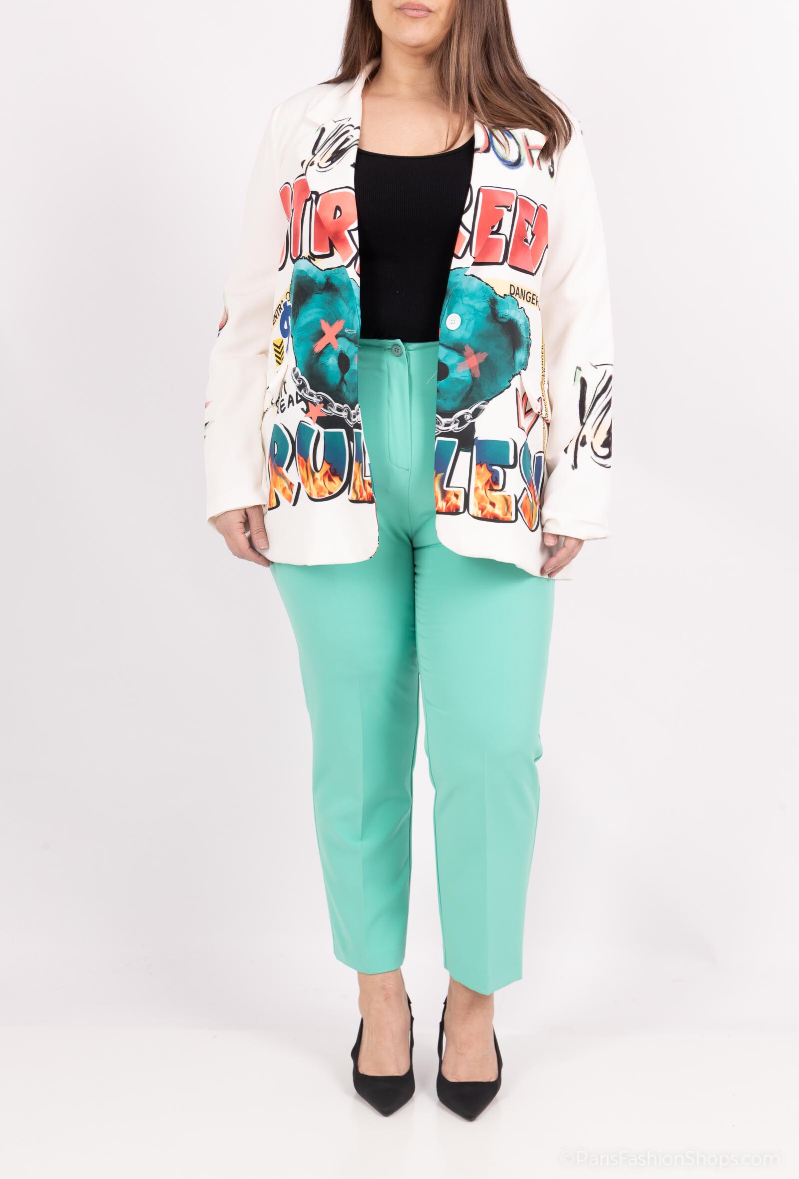 Wholesaler Amy&Clo - PLUS SIZE High waist pants
