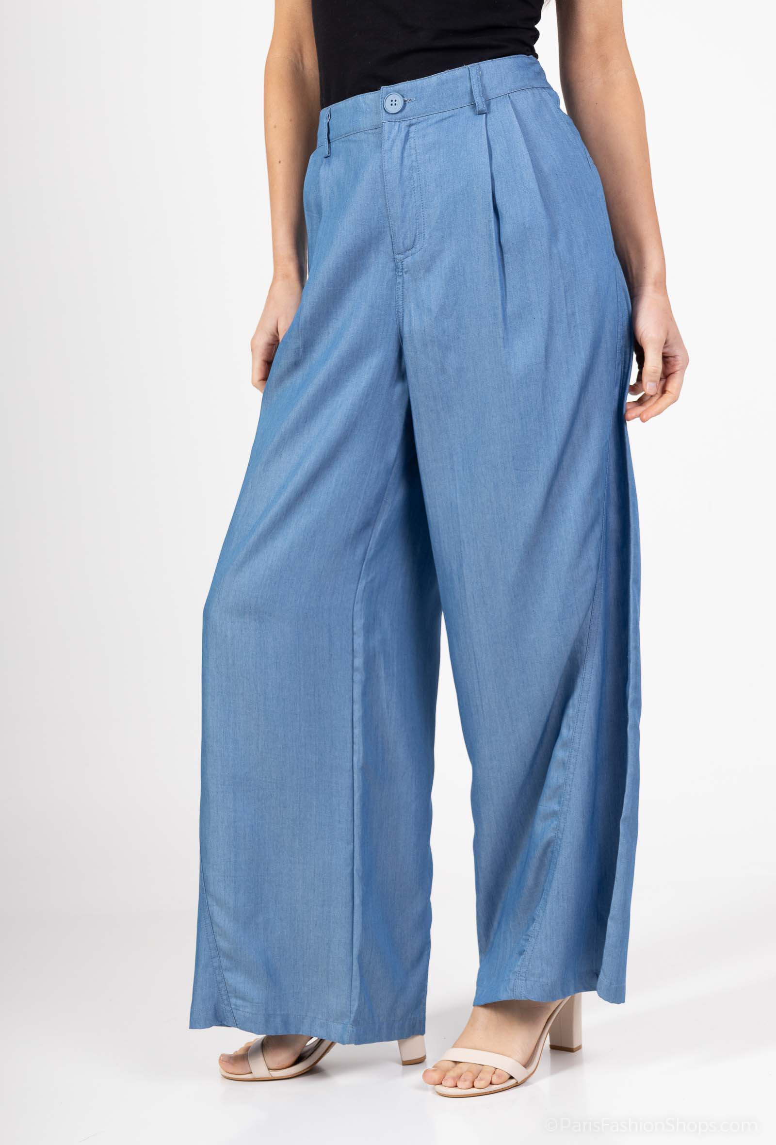 Wholesaler Amy&Clo - Wide pants with pockets