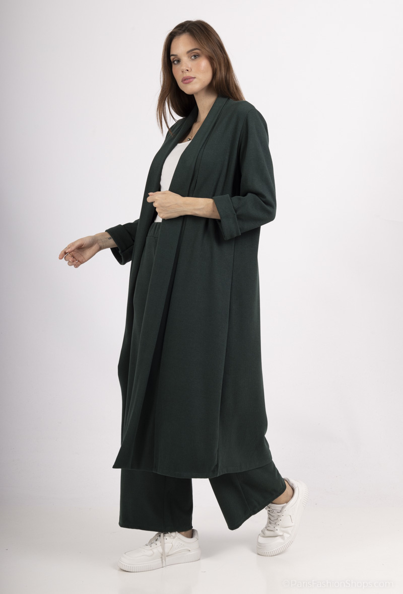 Wholesaler Amy&Clo - Wide cutting pants in warm and soft fabric