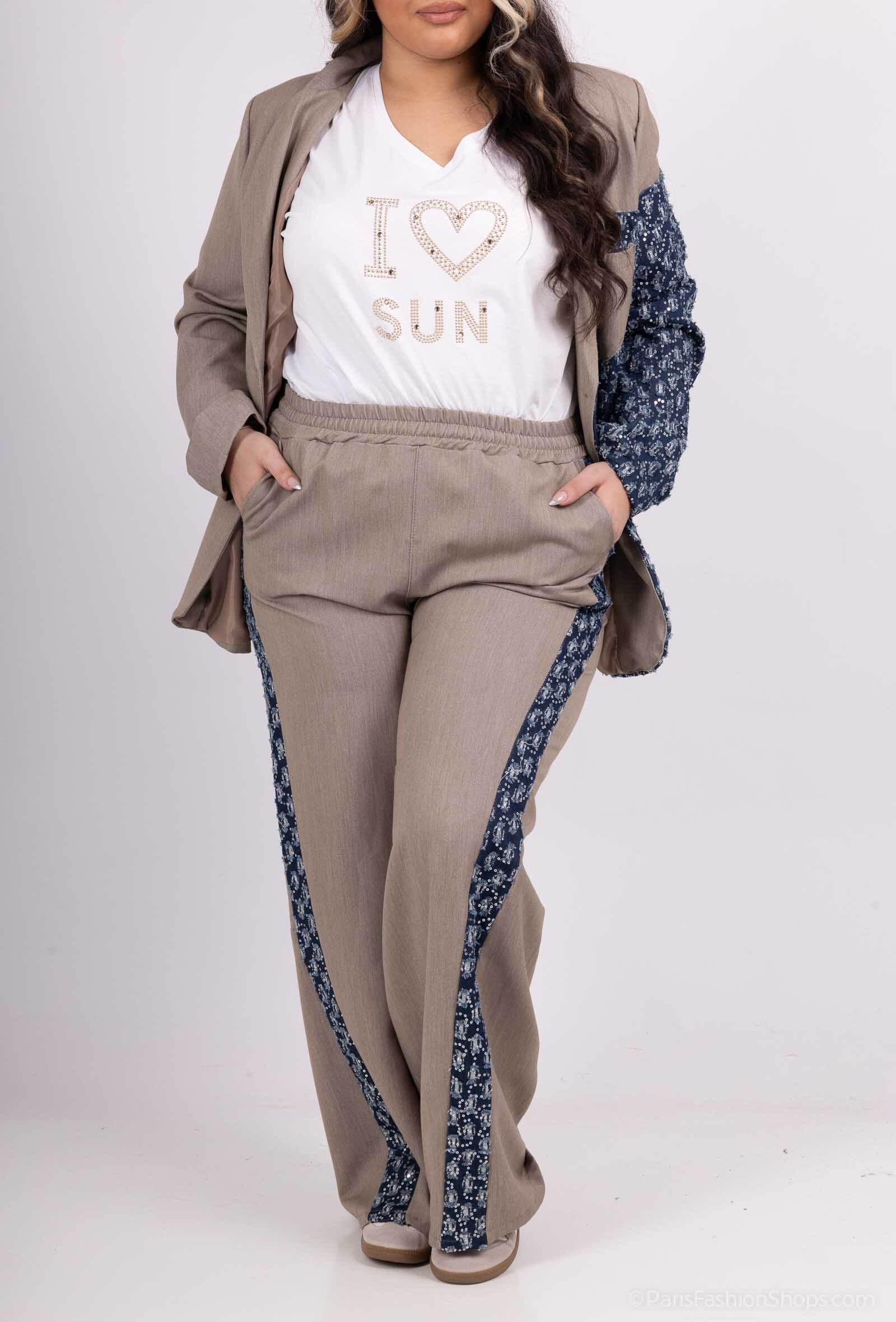 Wholesaler Amy&Clo - Wide pants with elastic waist