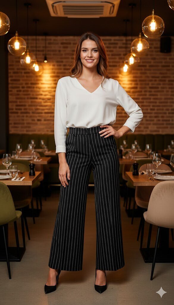 Grossista Amy&Clo - Pantaloni a righe