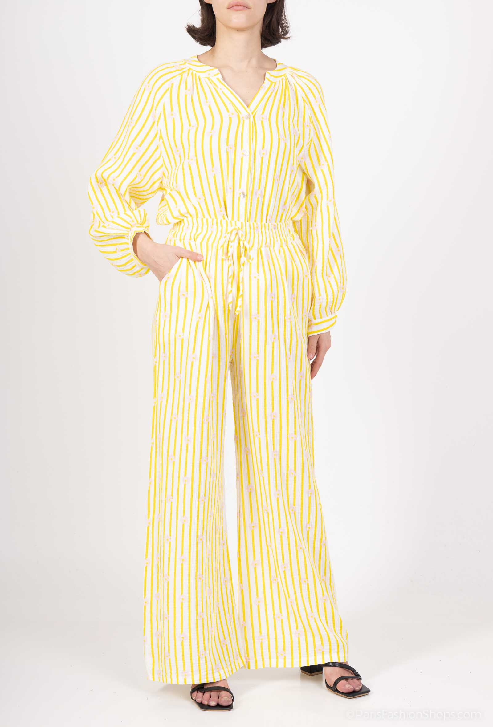 Wholesaler Amy&Clo - Female elastic print pants