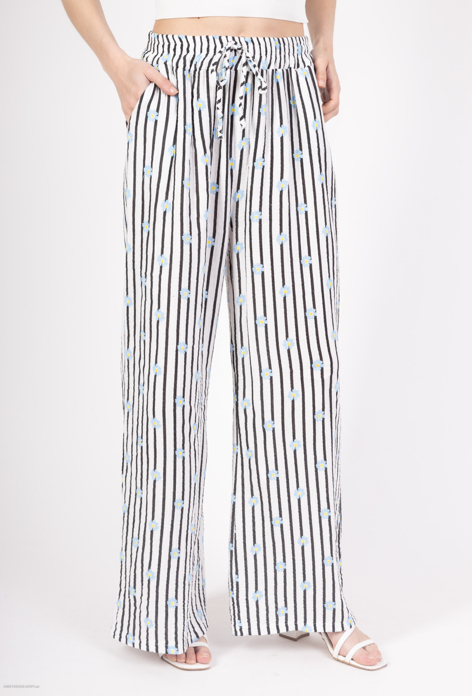 Grossista Amy&Clo - Pantaloni di stampa elastica femminile