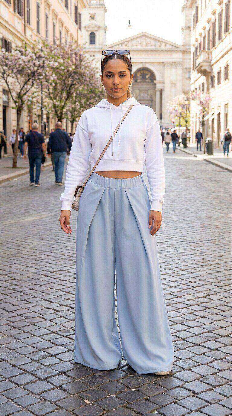 Mayorista Amy&Clo - Pantalones anchos con solapas