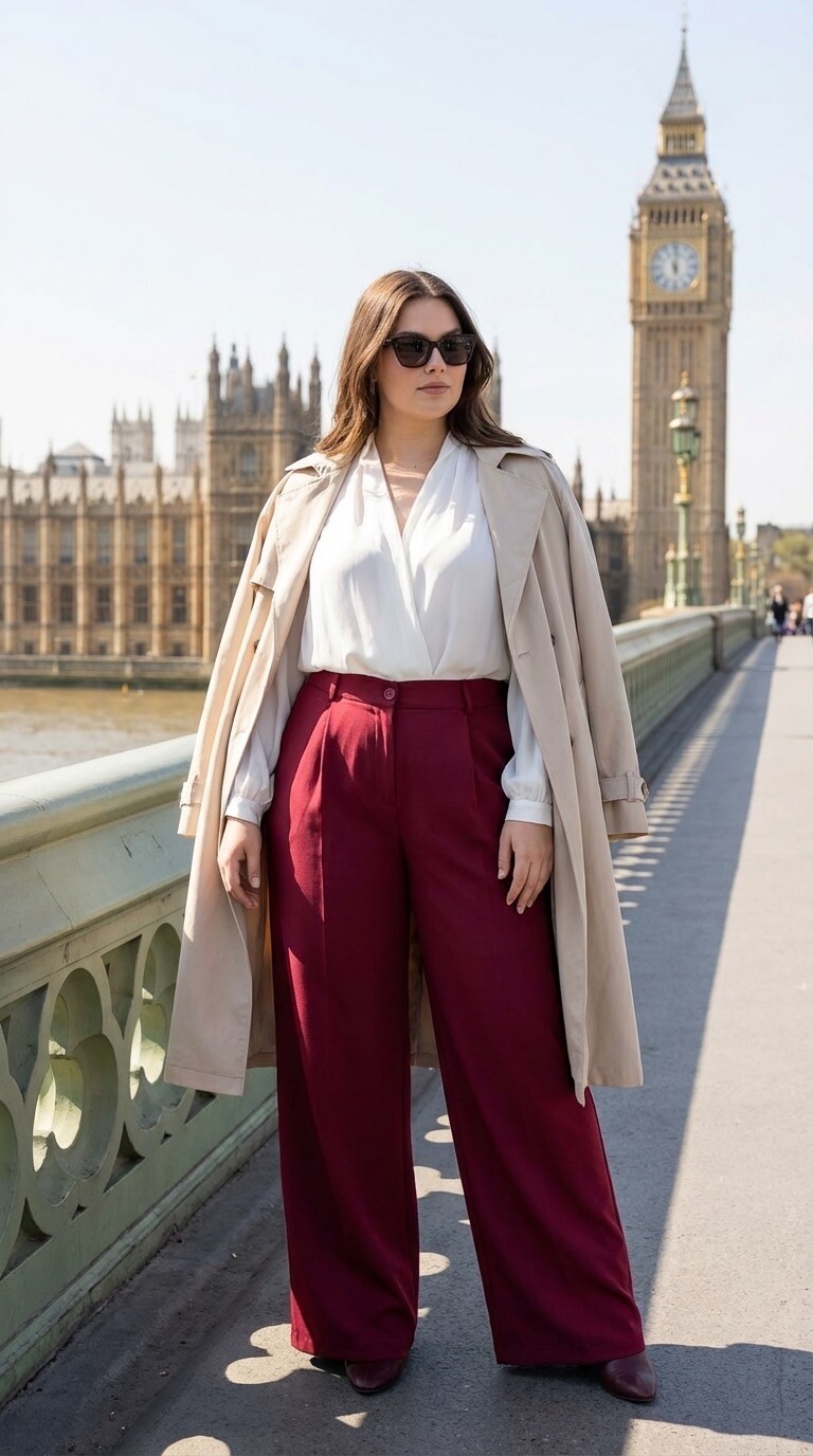 Mayorista Amy&Clo - Pantalones Largos Plisados Talla Grande