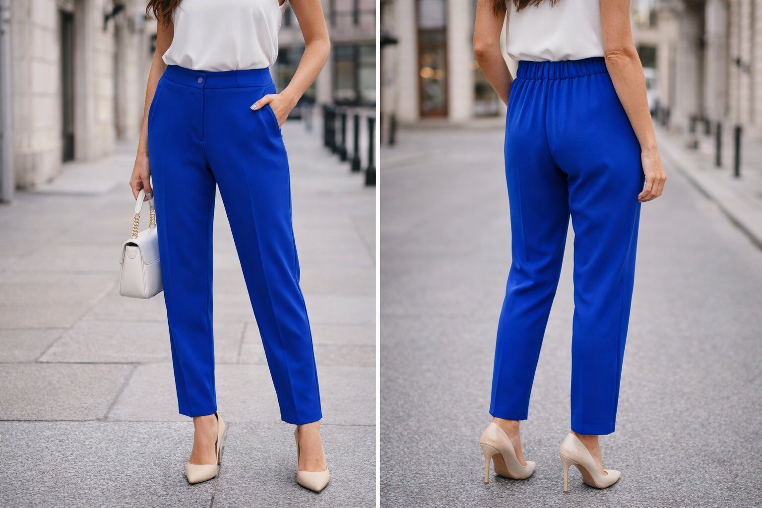 Mayorista Amy&Clo - Pantalón Slim Fit con Cintura Elástica